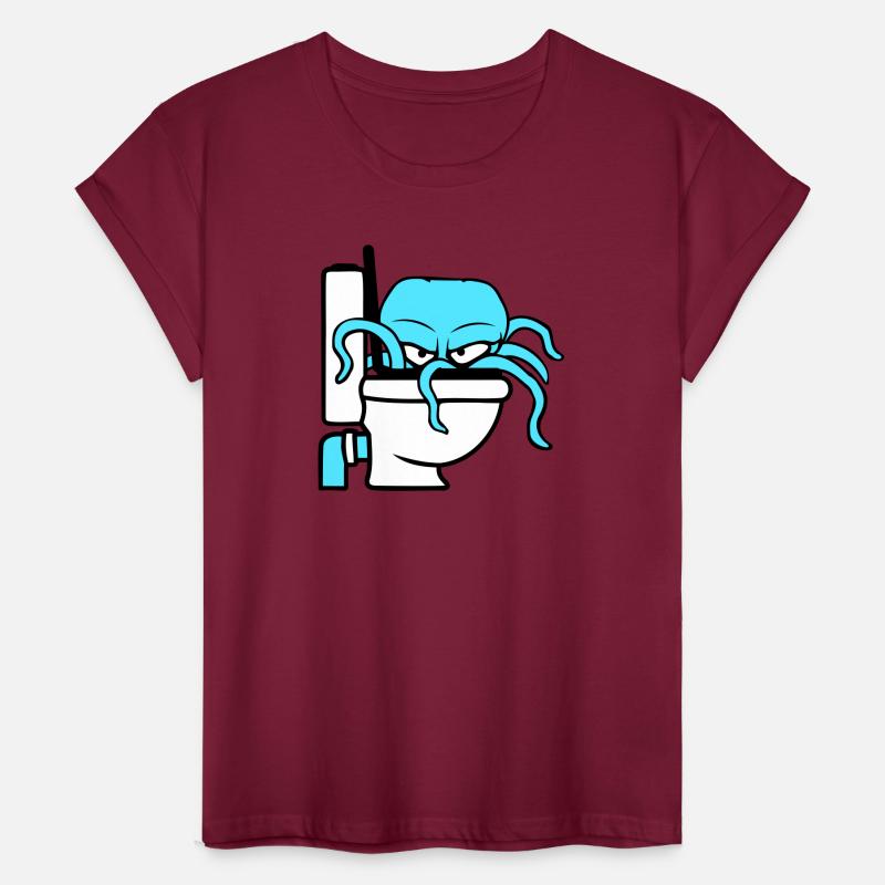 Octopus inside toilet bowl flush evil dangerous