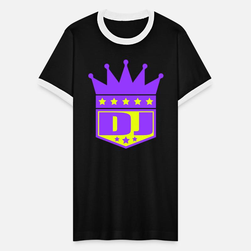Official DJ Crown King Music Party Text Lettering