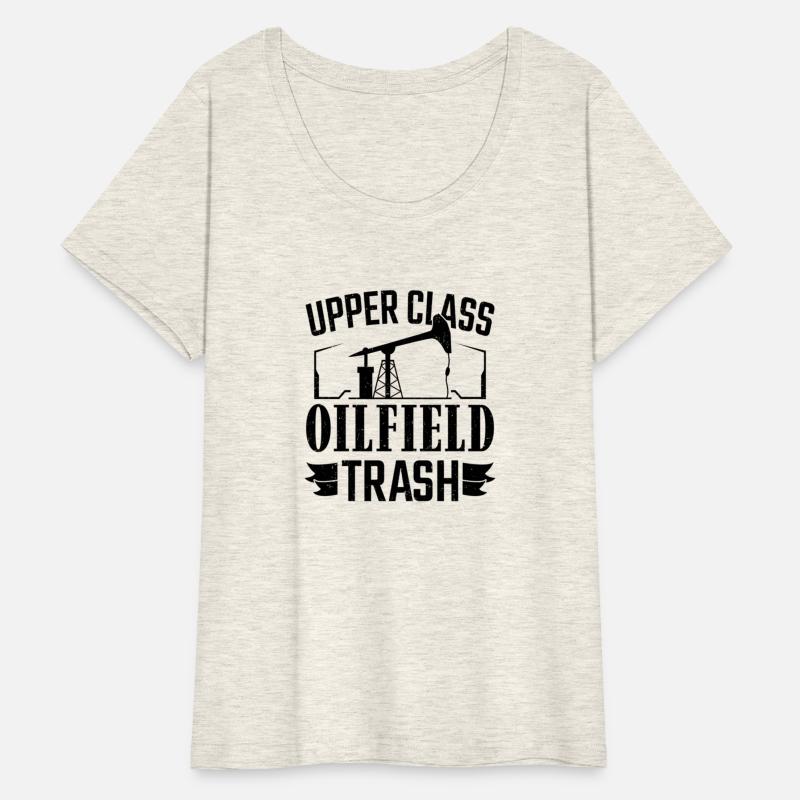 Oilfield Worker Upper Glass Oilfield Trash Oil Rig