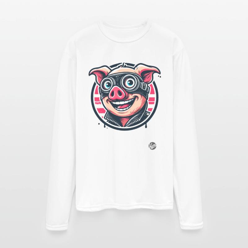 Old School Biker Pig