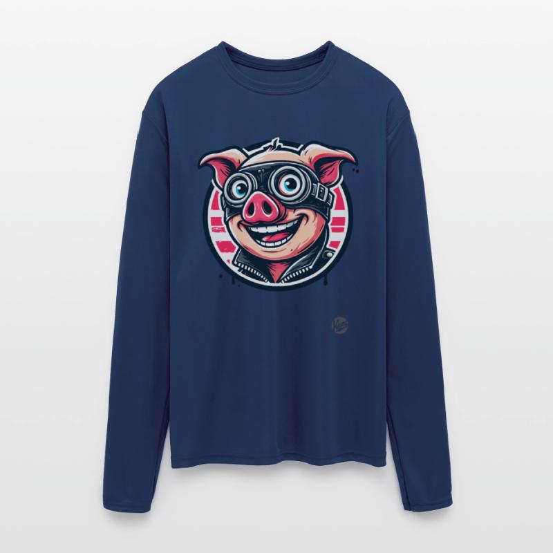 Old School Biker Pig