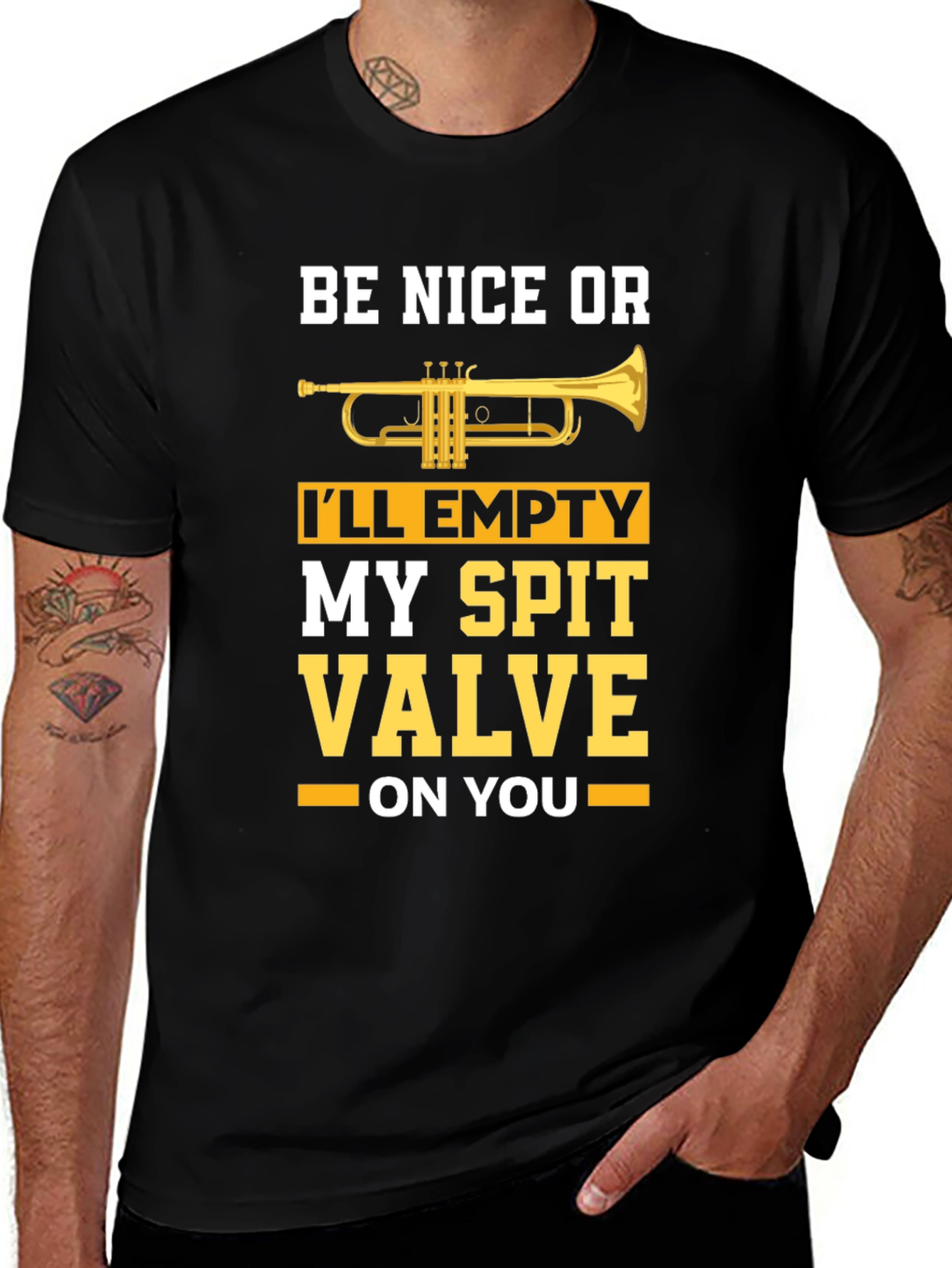 Be Nice or Ill Empty My Spit Valve T-Shirt