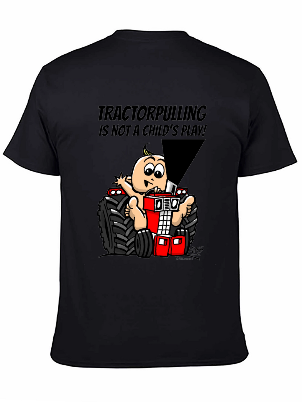 Tractor Pulling Baby Graphic T-Shirt