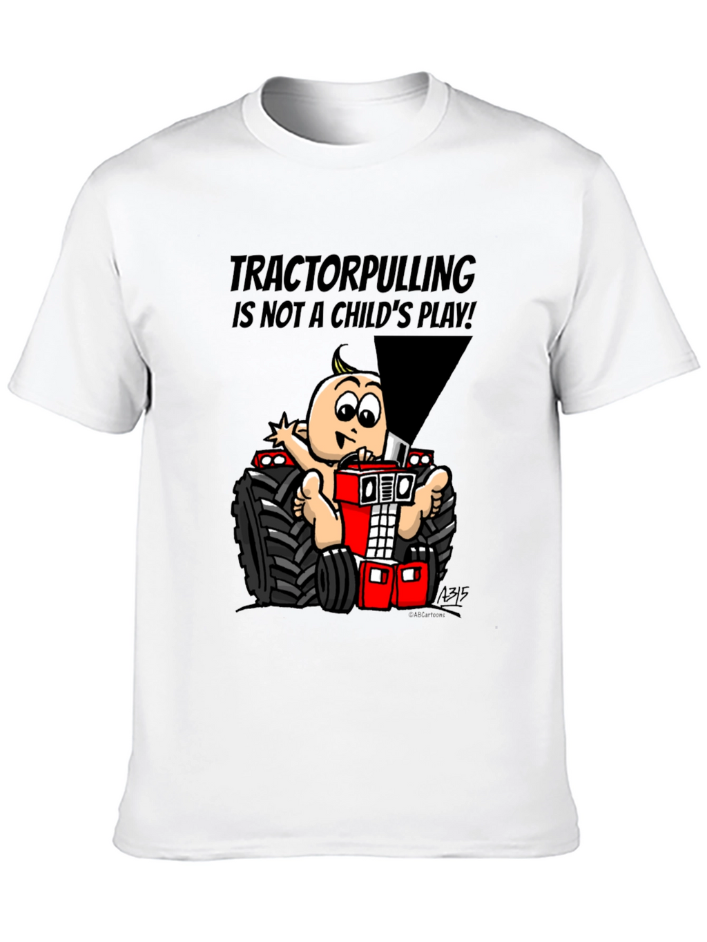 Tractor Pulling Baby Graphic T-Shirt
