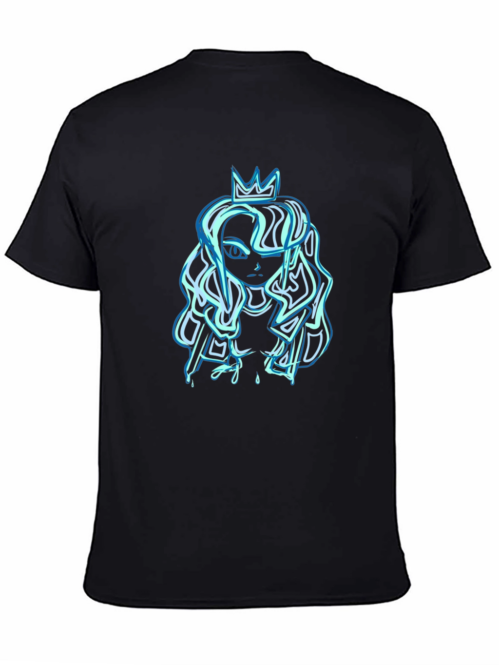 Queen Graphic T-Shirt - Black Cotton Tee