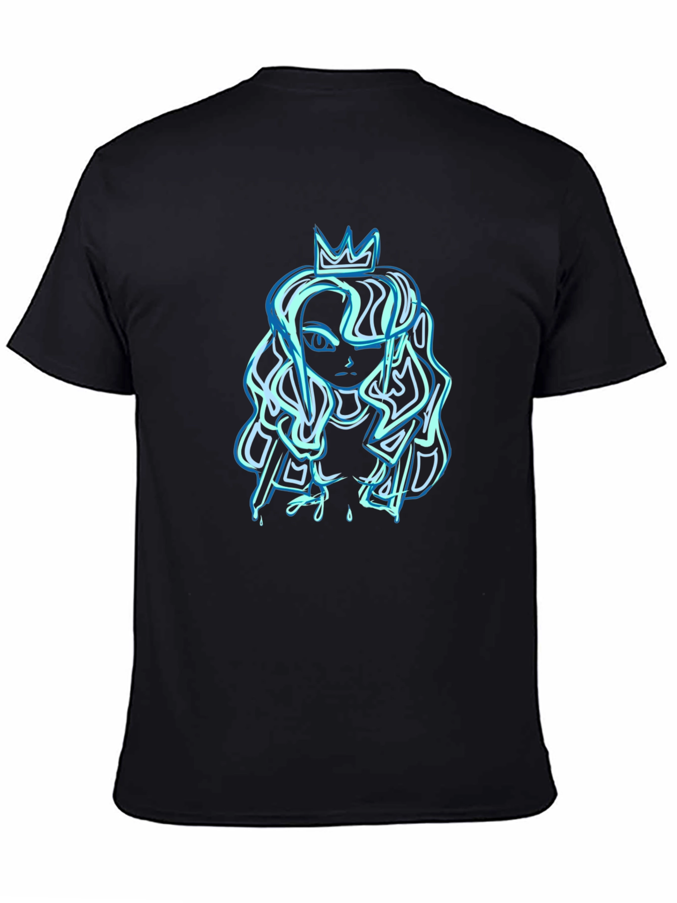Queen Graphic T-Shirt - Black Cotton Tee