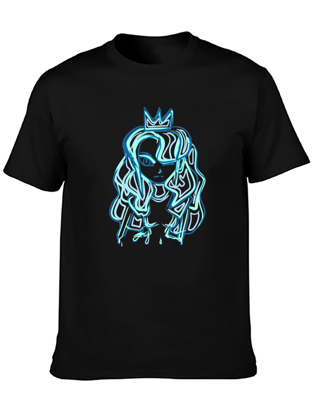 Queen Graphic T-Shirt - Black Cotton Tee