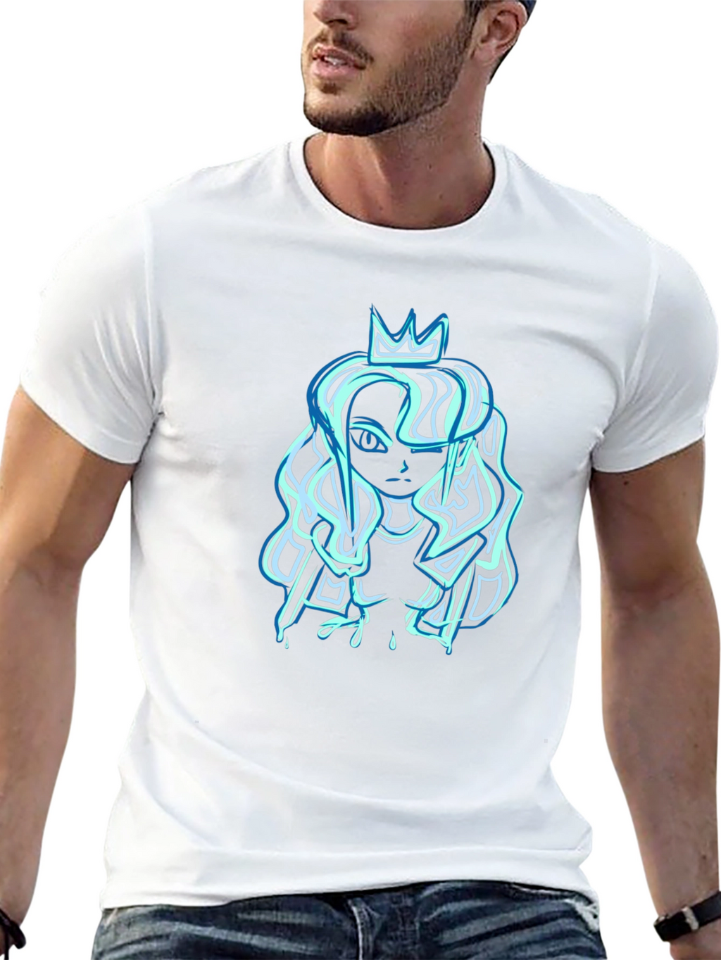 Queen Graphic T-Shirt - Black Cotton Tee