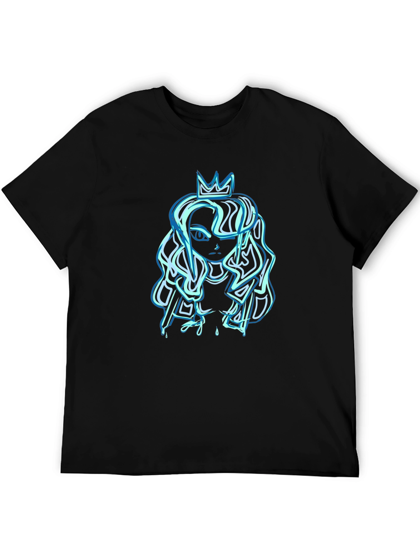 Queen Graphic T-Shirt - Black Cotton Tee