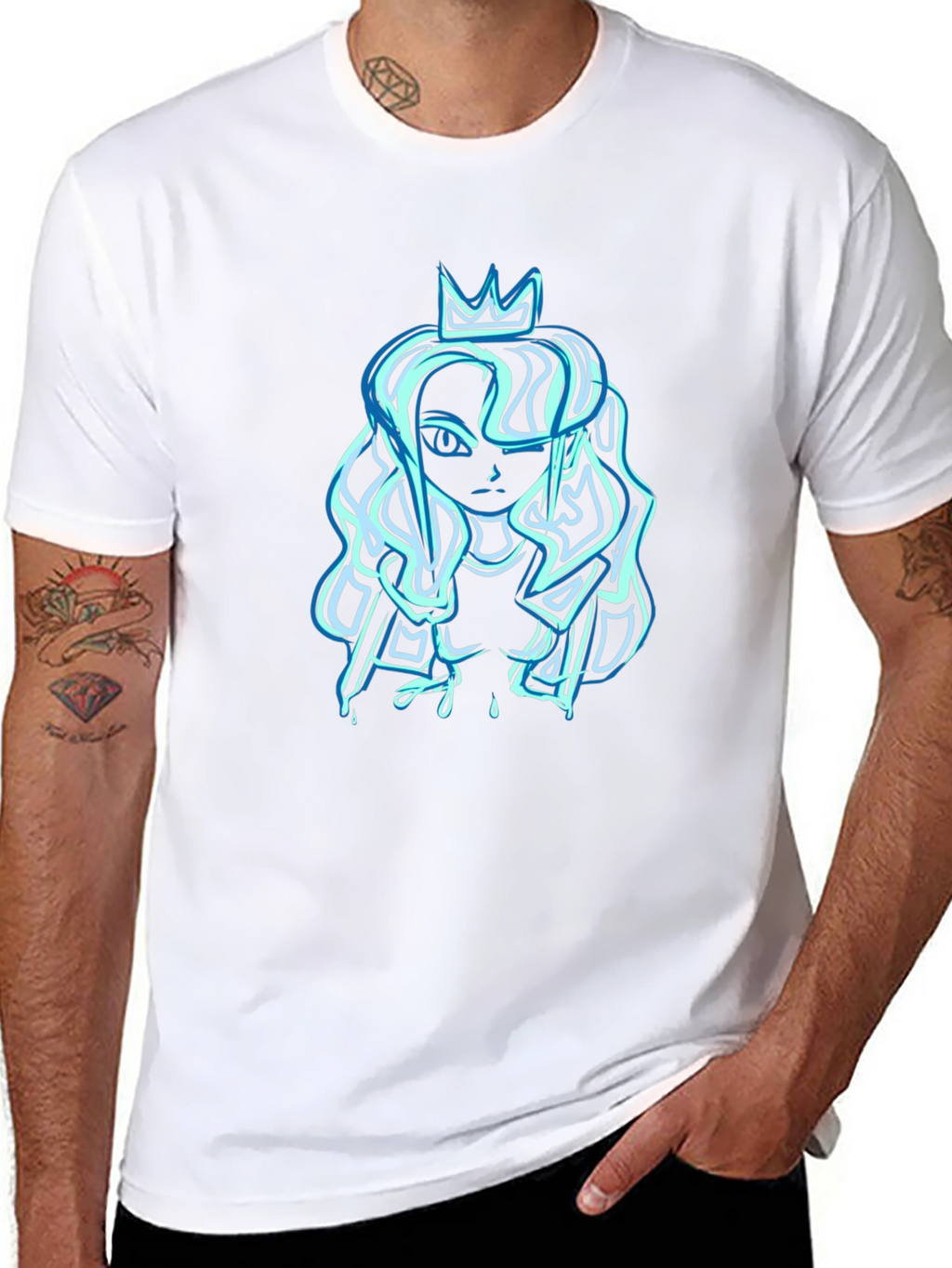 Queen Graphic T-Shirt - Black Cotton Tee