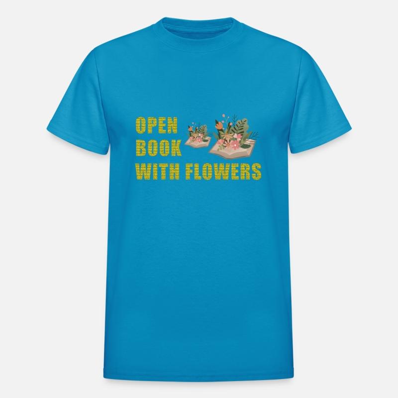 Open Book with Flowers Art