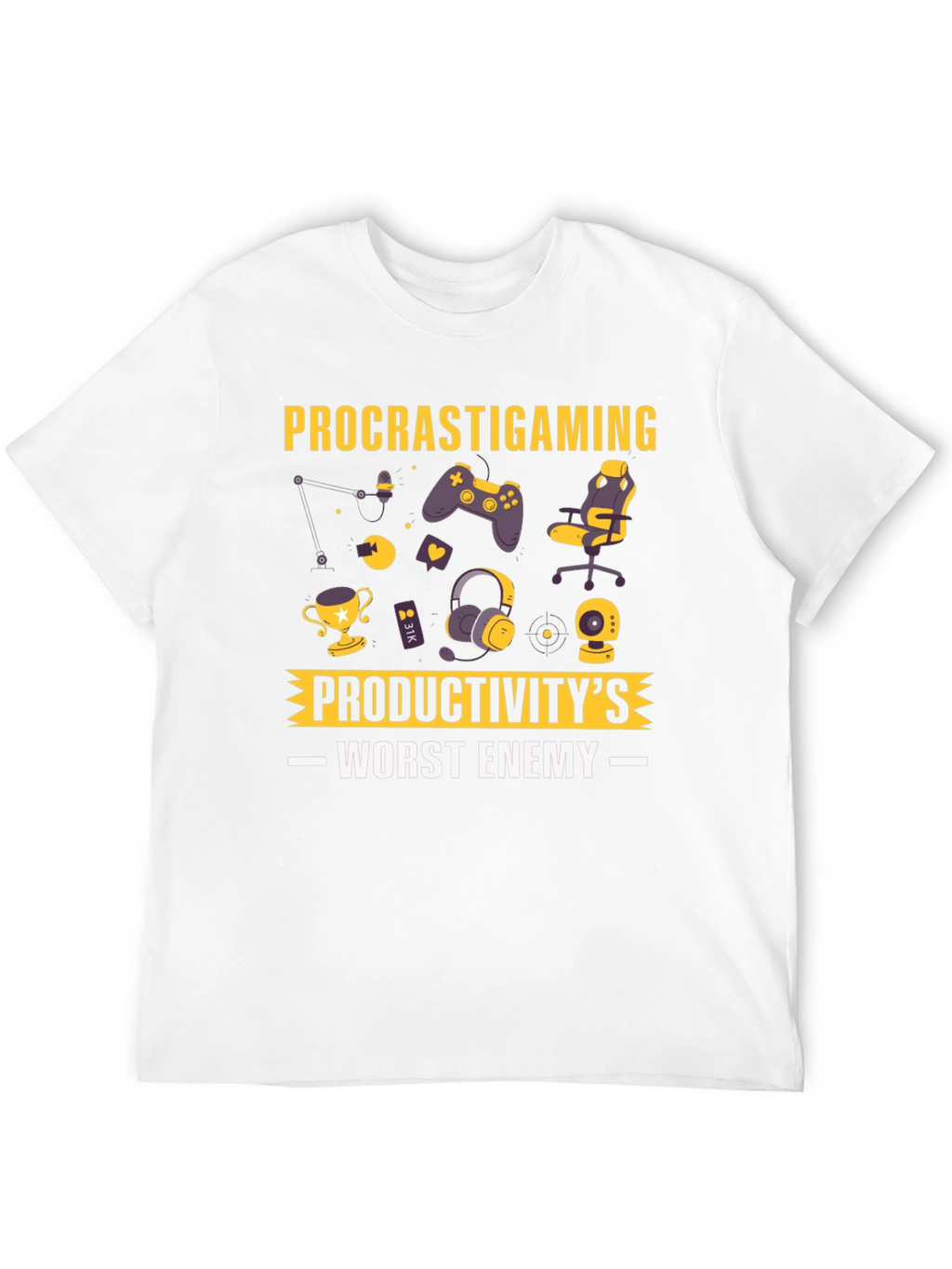 Procrastigaming T-Shirt: Productivitys Worst Enemy!