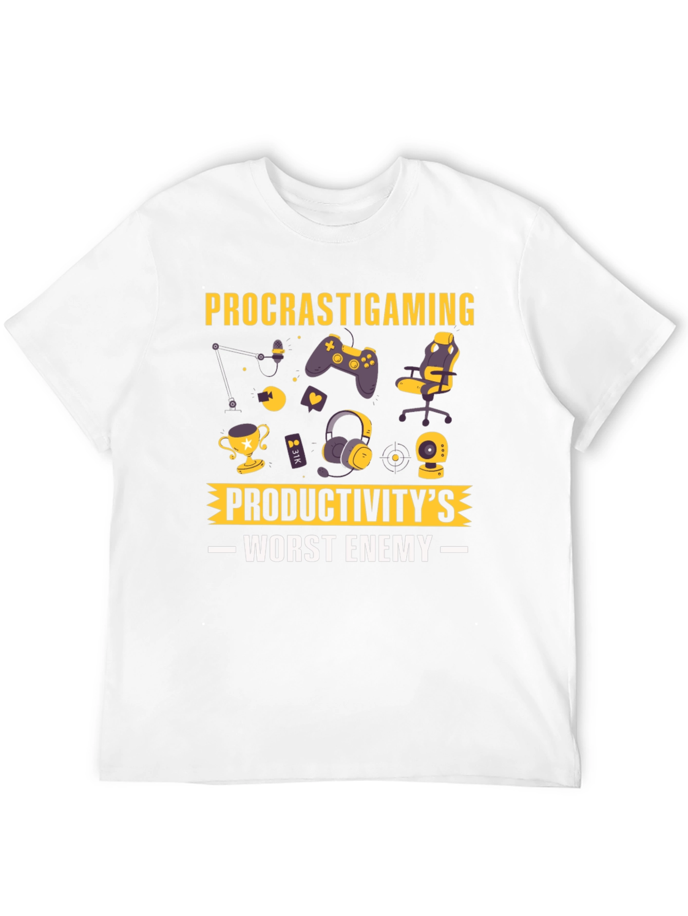 Procrastigaming T-Shirt: Productivitys Worst Enemy!