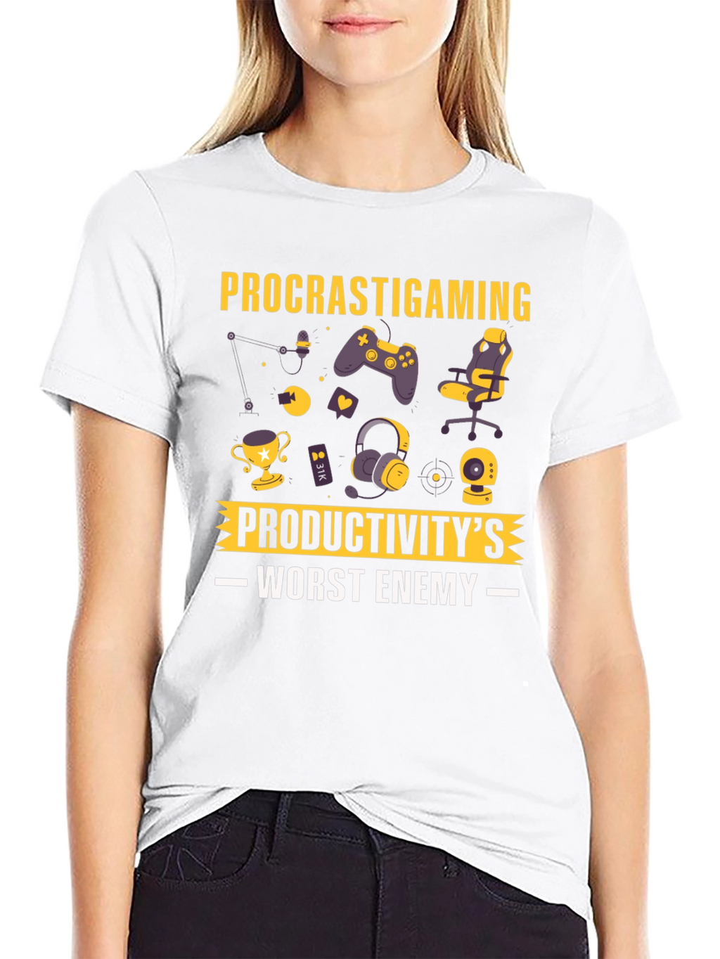 Procrastigaming T-Shirt: Productivitys Worst Enemy!