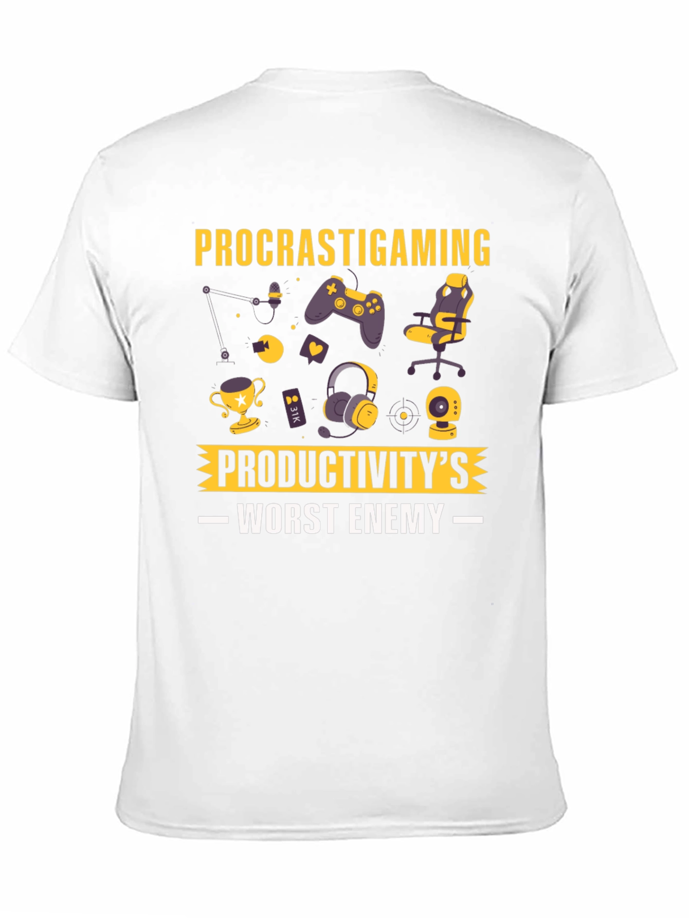 Procrastigaming T-Shirt: Productivitys Worst Enemy!