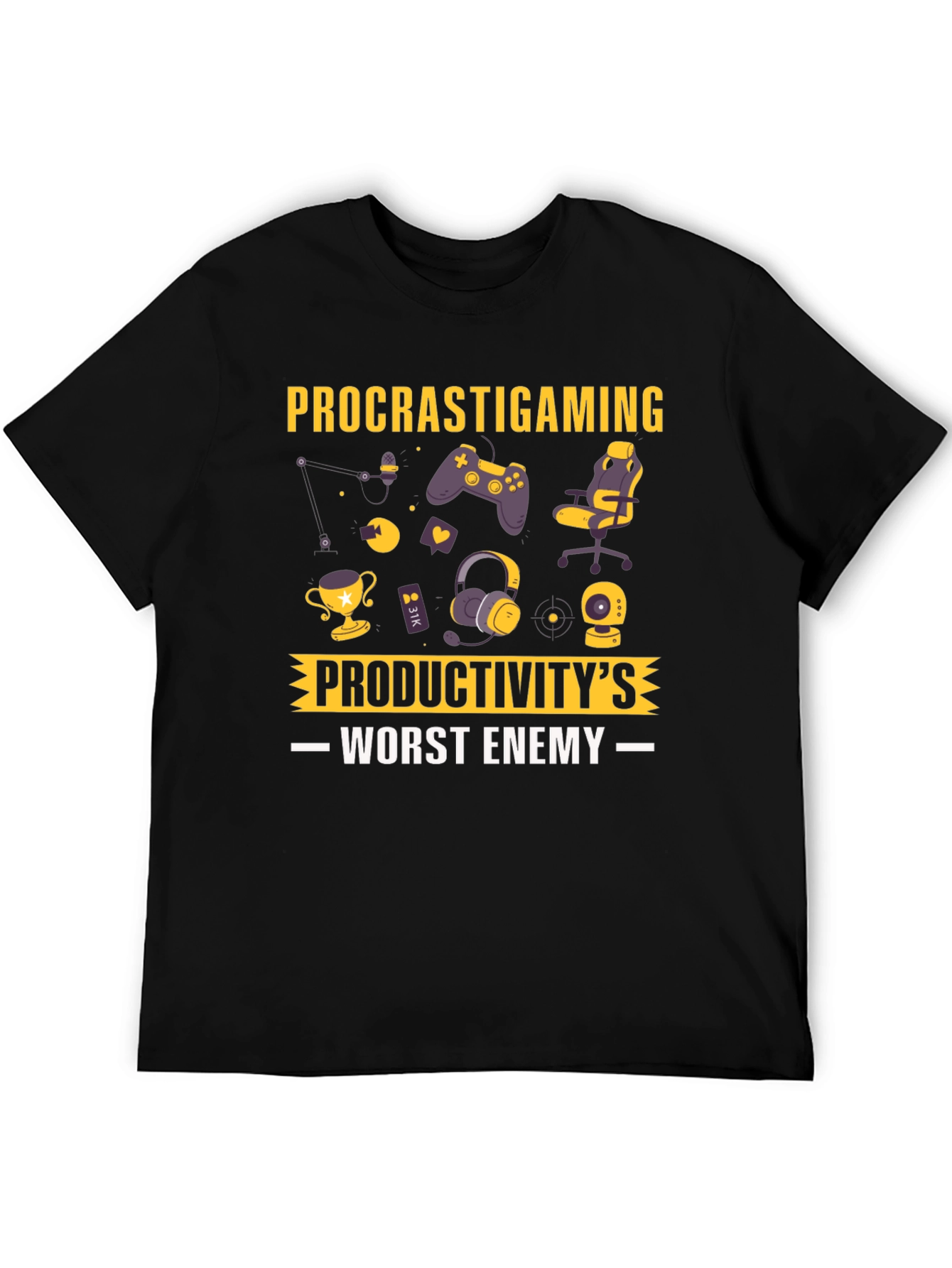 Procrastigaming T-Shirt: Productivitys Worst Enemy!