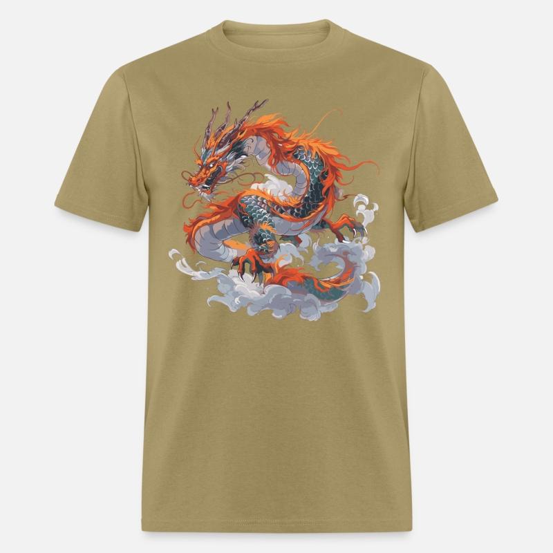 Orange Chinese dragon