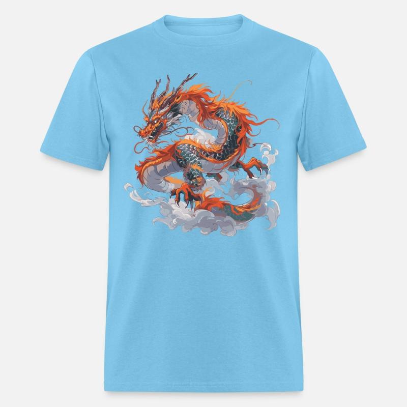Orange Chinese dragon