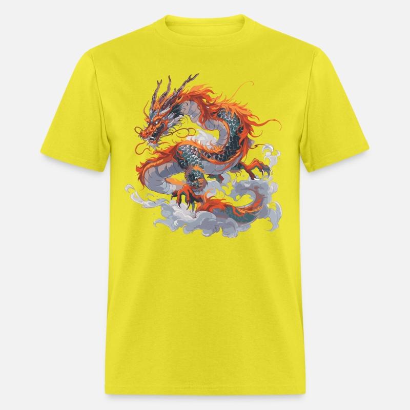 Orange Chinese dragon