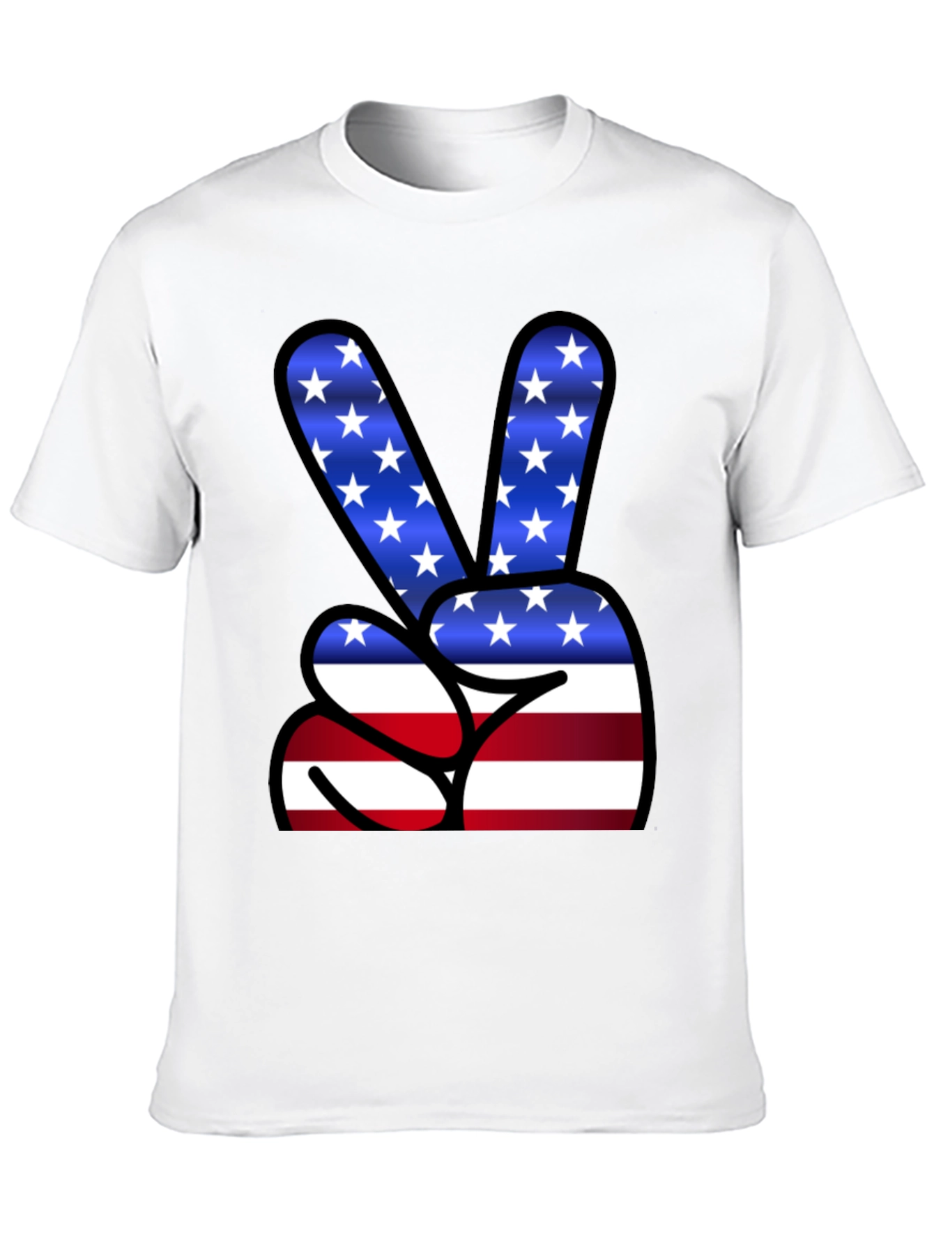 Peace Sign USA Flag T-Shirt
