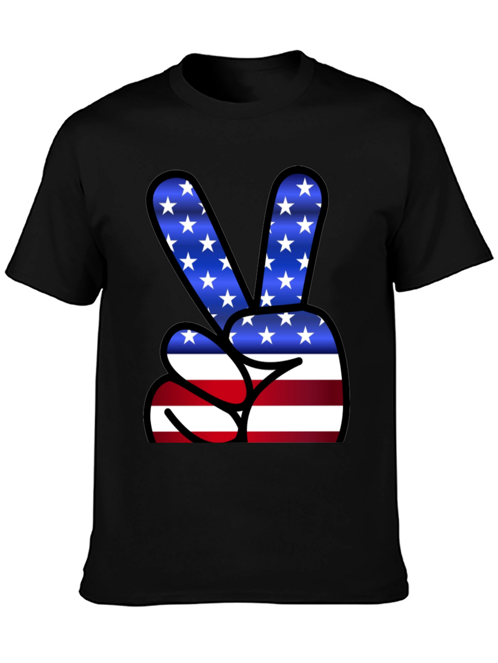 Peace Sign USA Flag T-Shirt