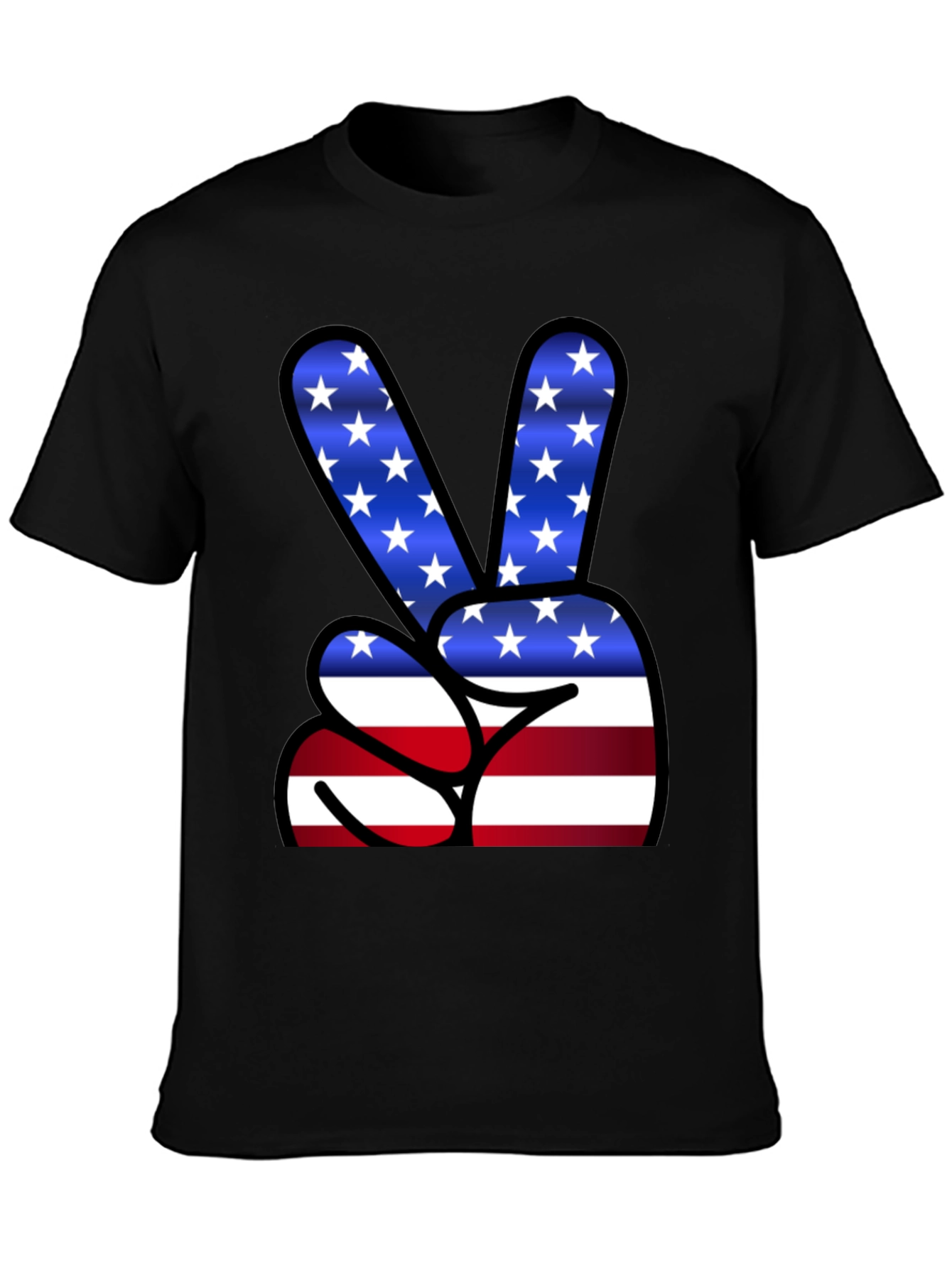 Peace Sign USA Flag T-Shirt