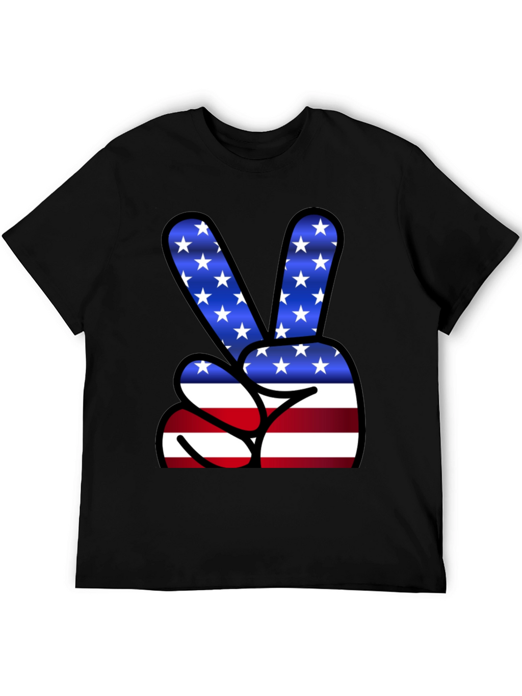 Peace Sign USA Flag T-Shirt