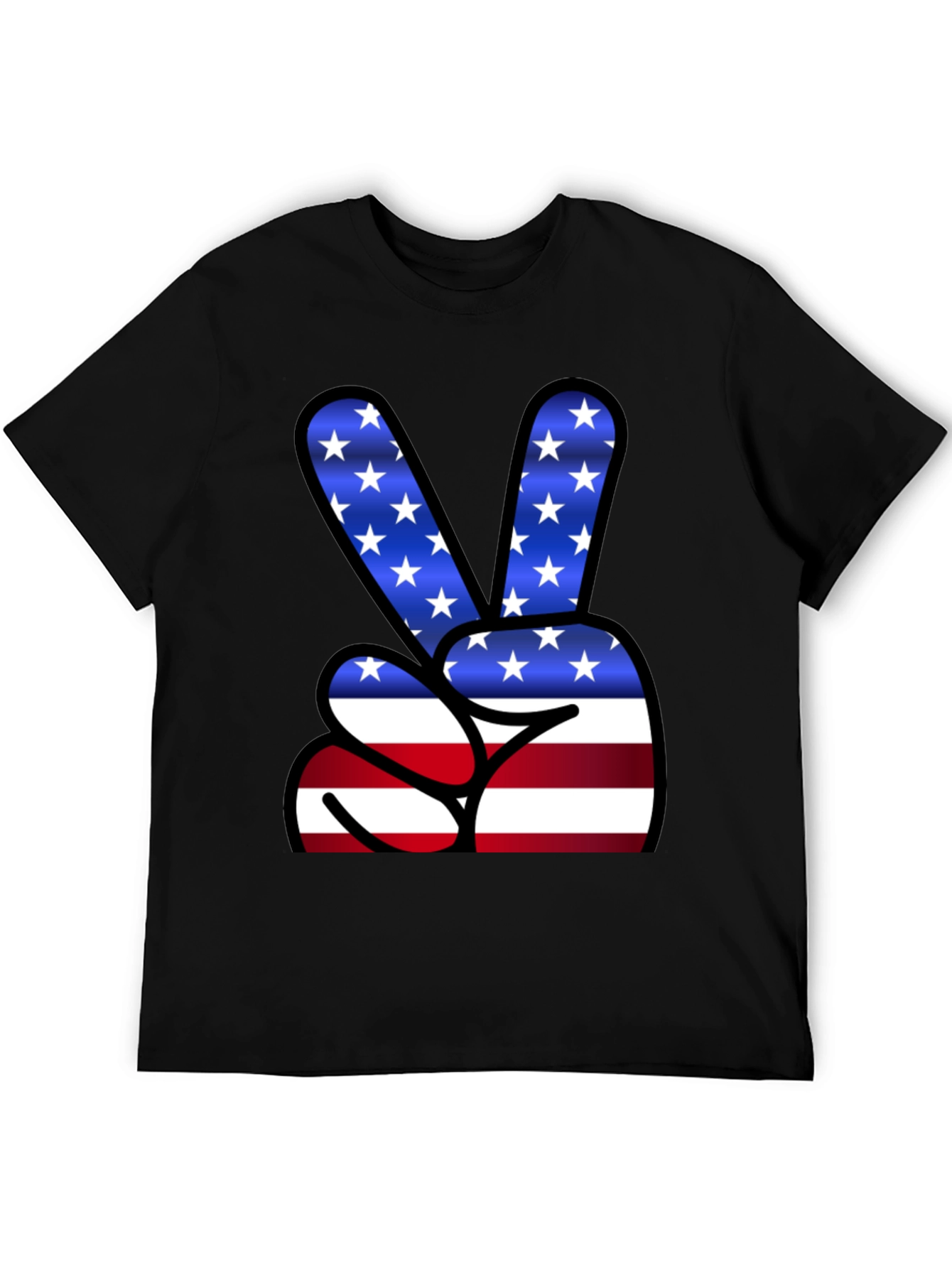 Peace Sign USA Flag T-Shirt