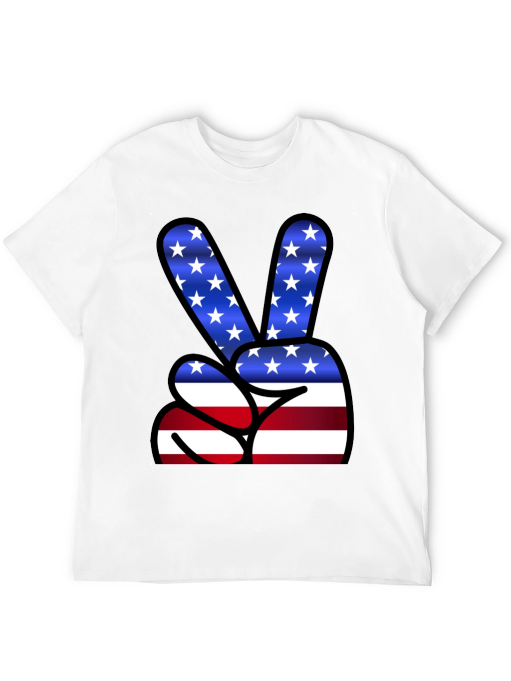 Peace Sign USA Flag T-Shirt