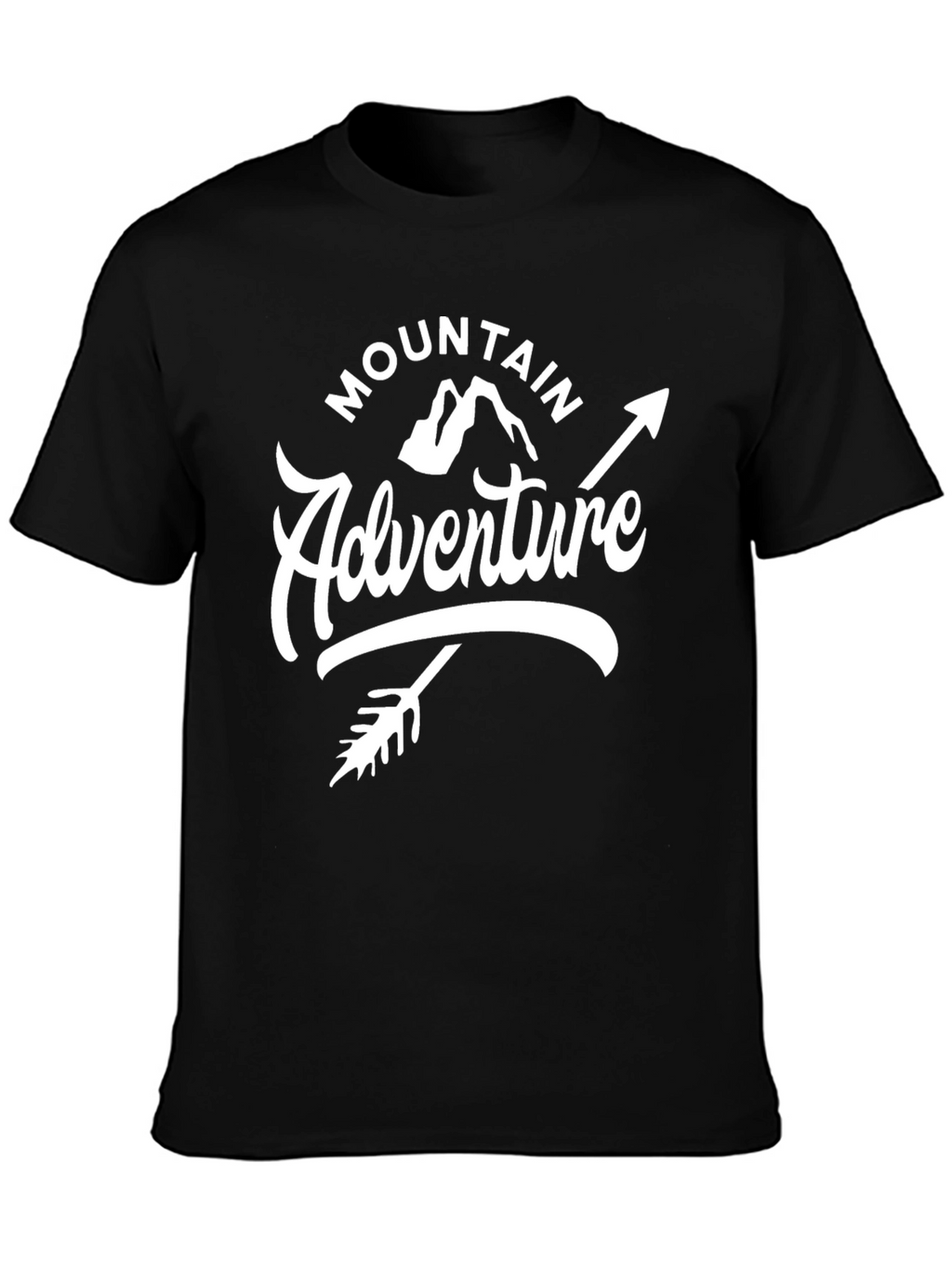 Mountain Adventure Black Graphic Tee