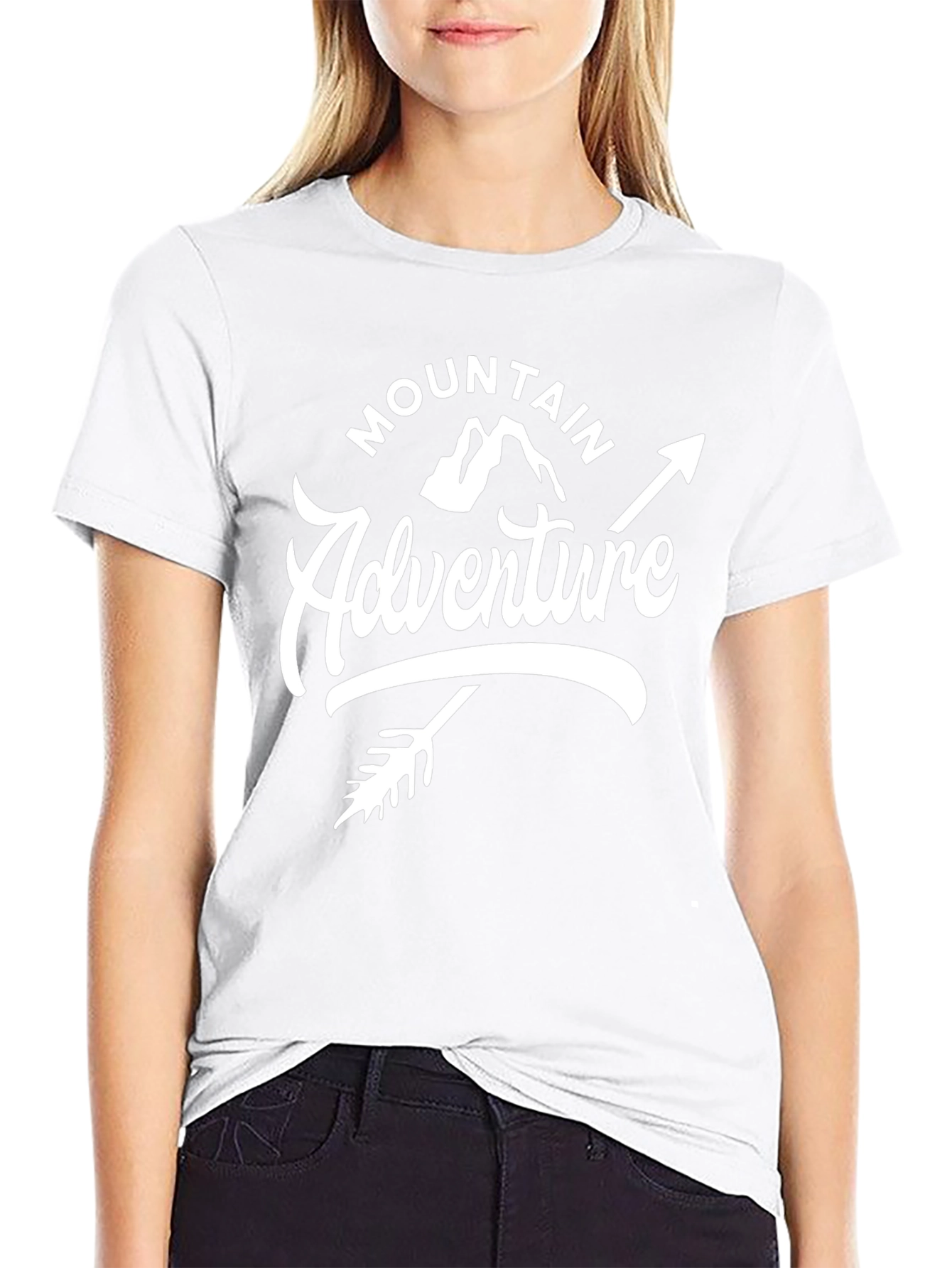Mountain Adventure Black Graphic Tee