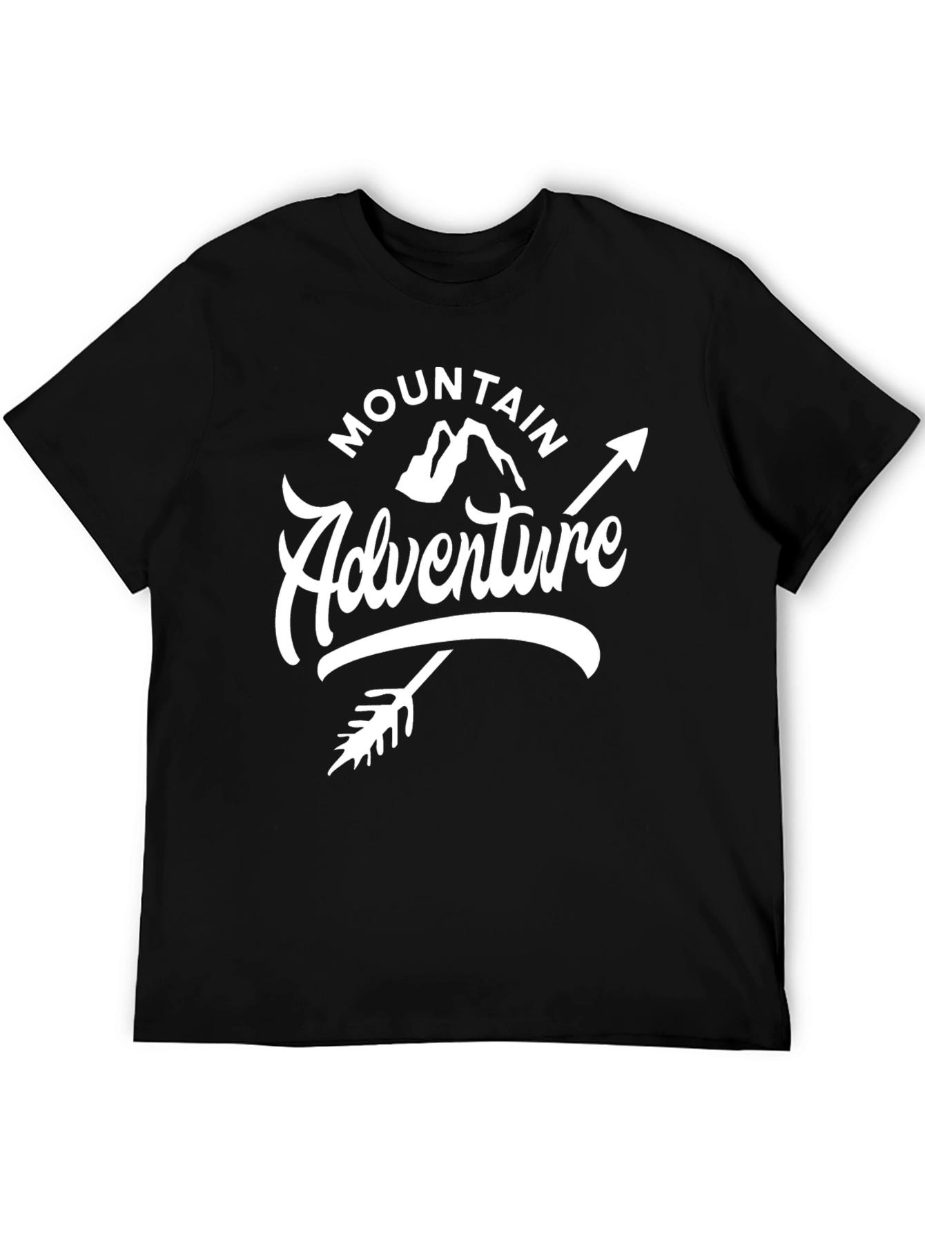 Mountain Adventure Black Graphic Tee
