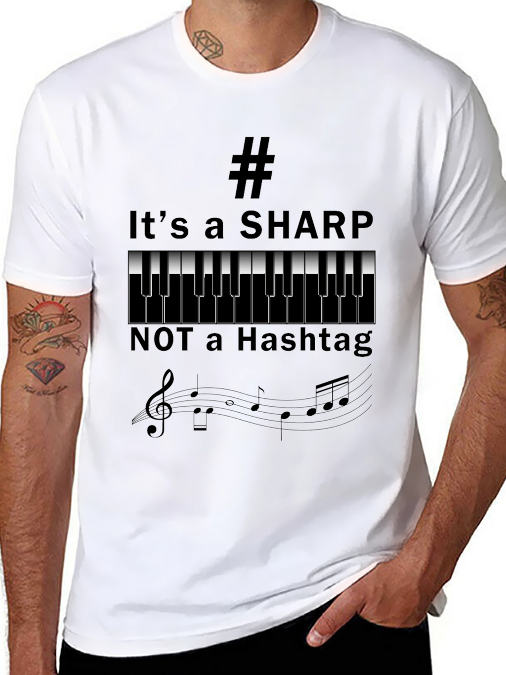 Its a Sharp Music Shirt - Funny Musician Tee