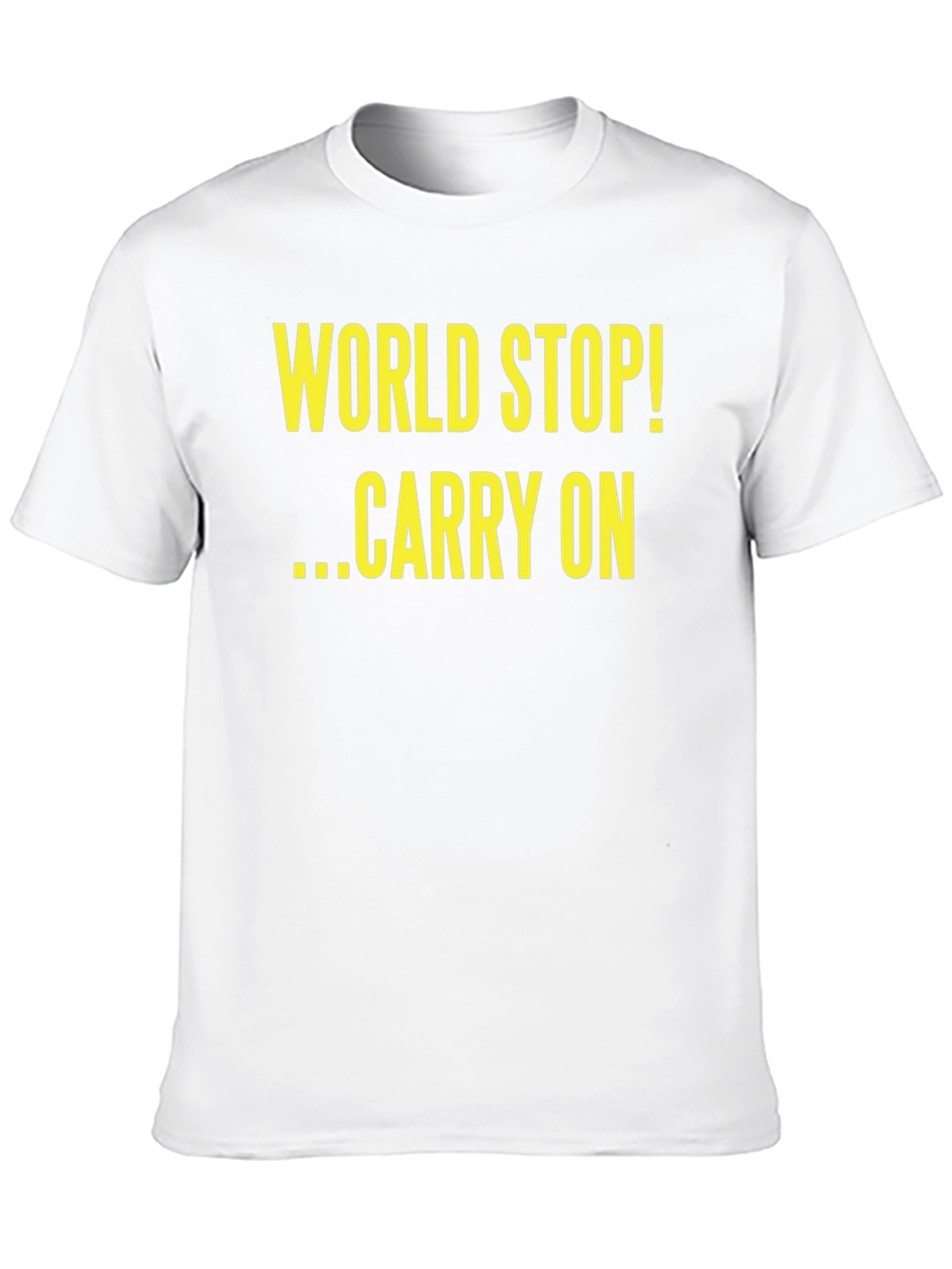 World Stop Carry On Black T-Shirt