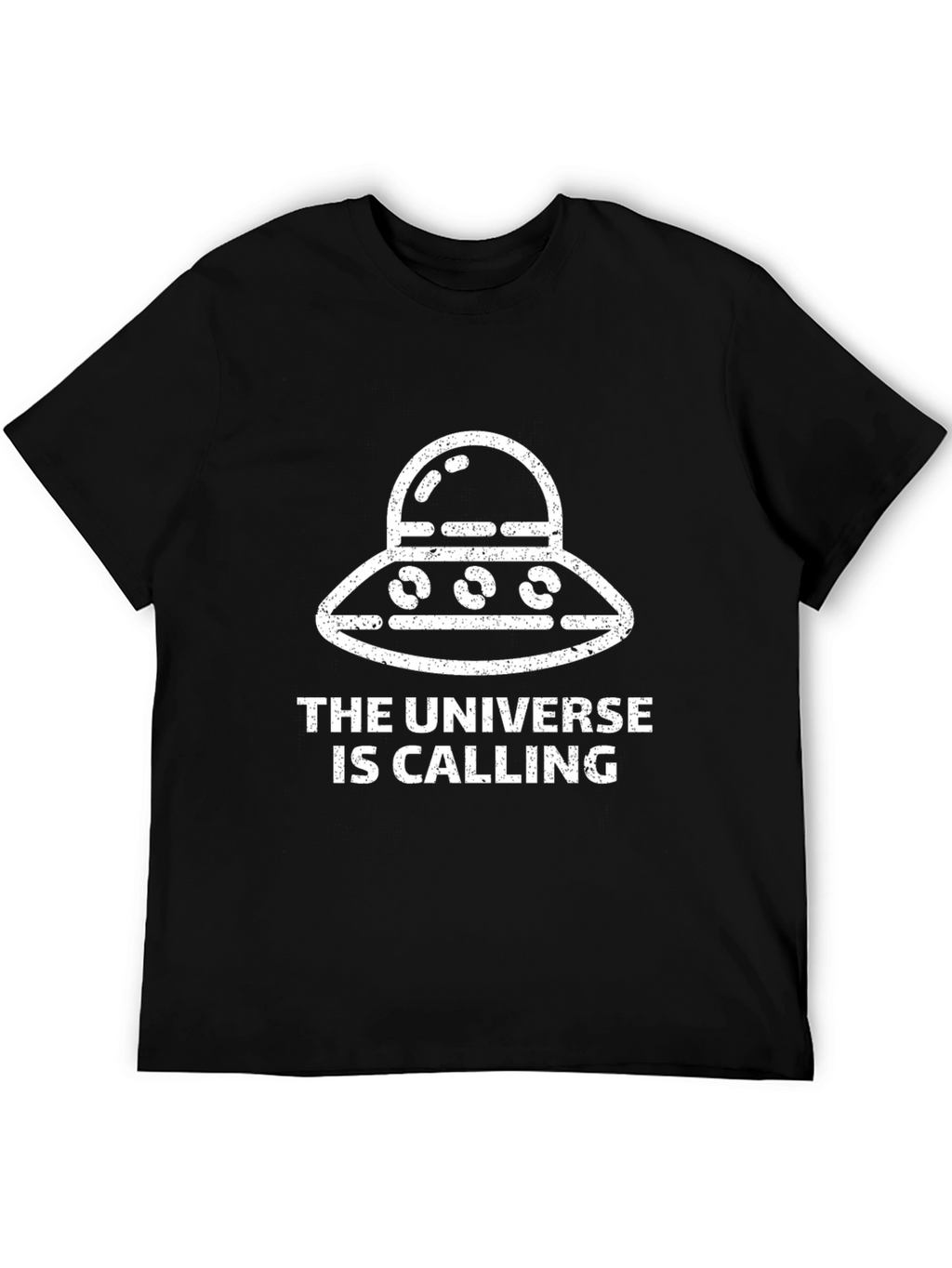 Universe Calling Graphic T-Shirt - Black