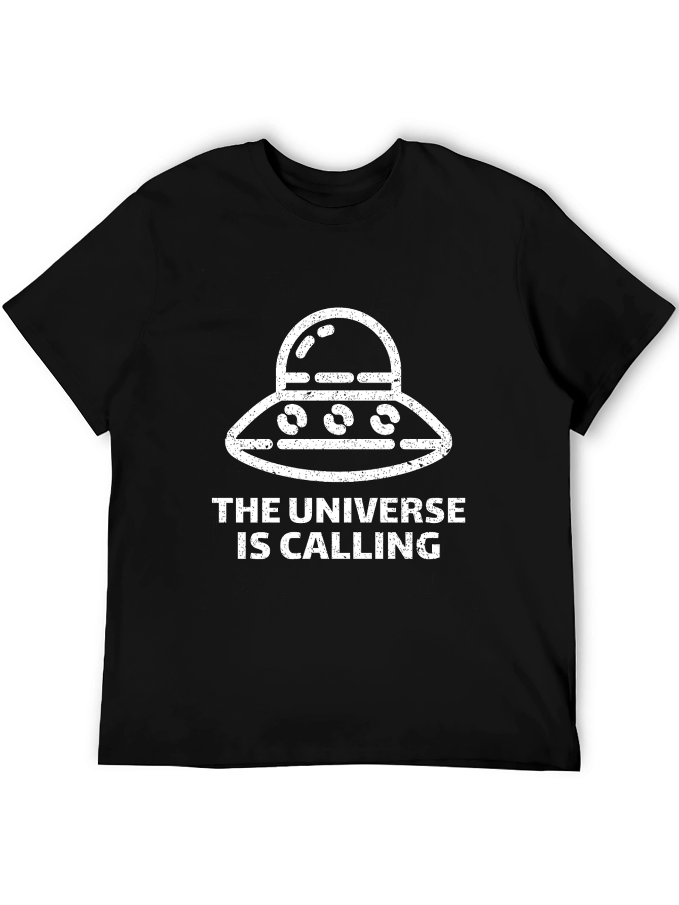 Universe Calling Graphic T-Shirt - Black