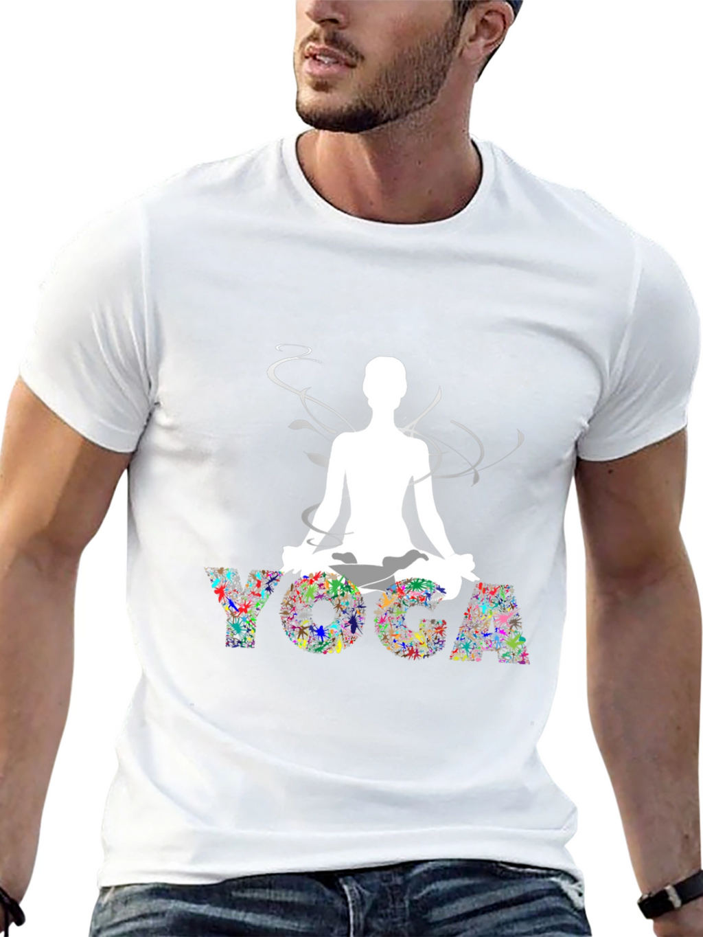 Yoga Graphic Black T-Shirt