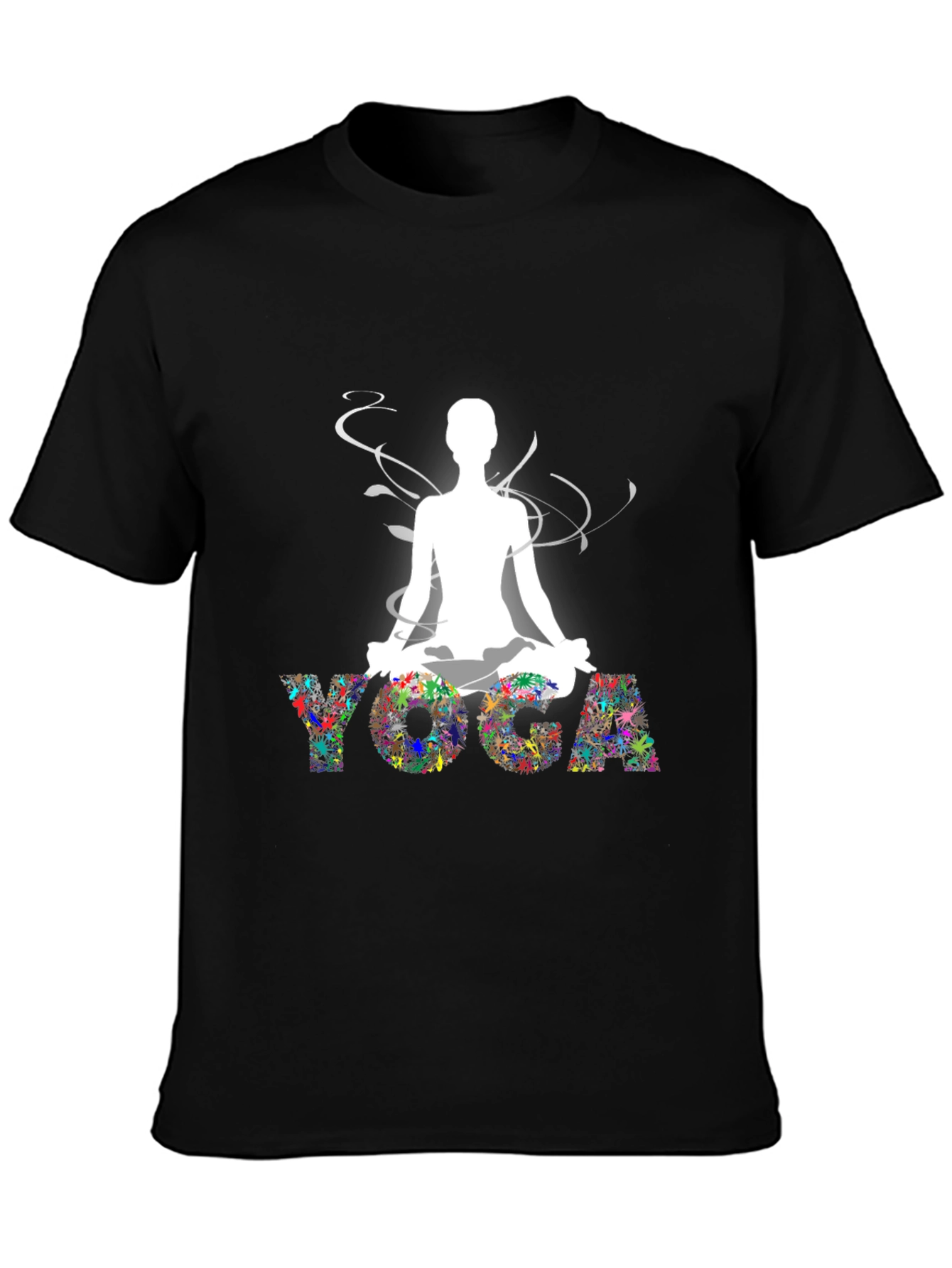 Yoga Graphic Black T-Shirt