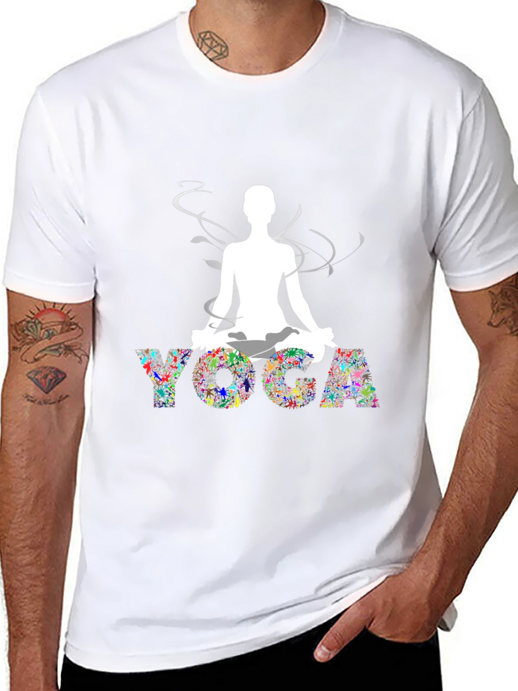 Yoga Graphic Black T-Shirt