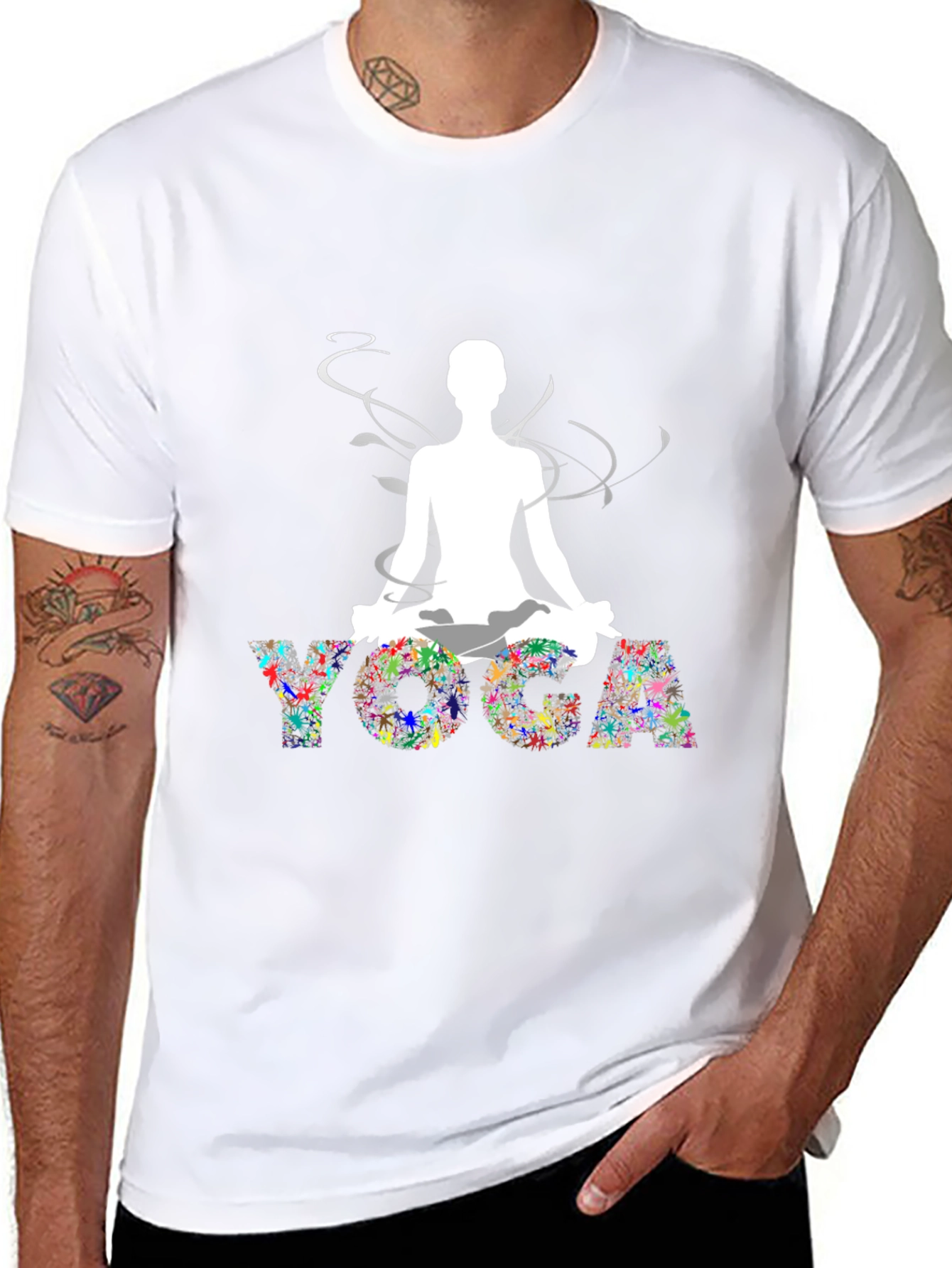 Yoga Graphic Black T-Shirt
