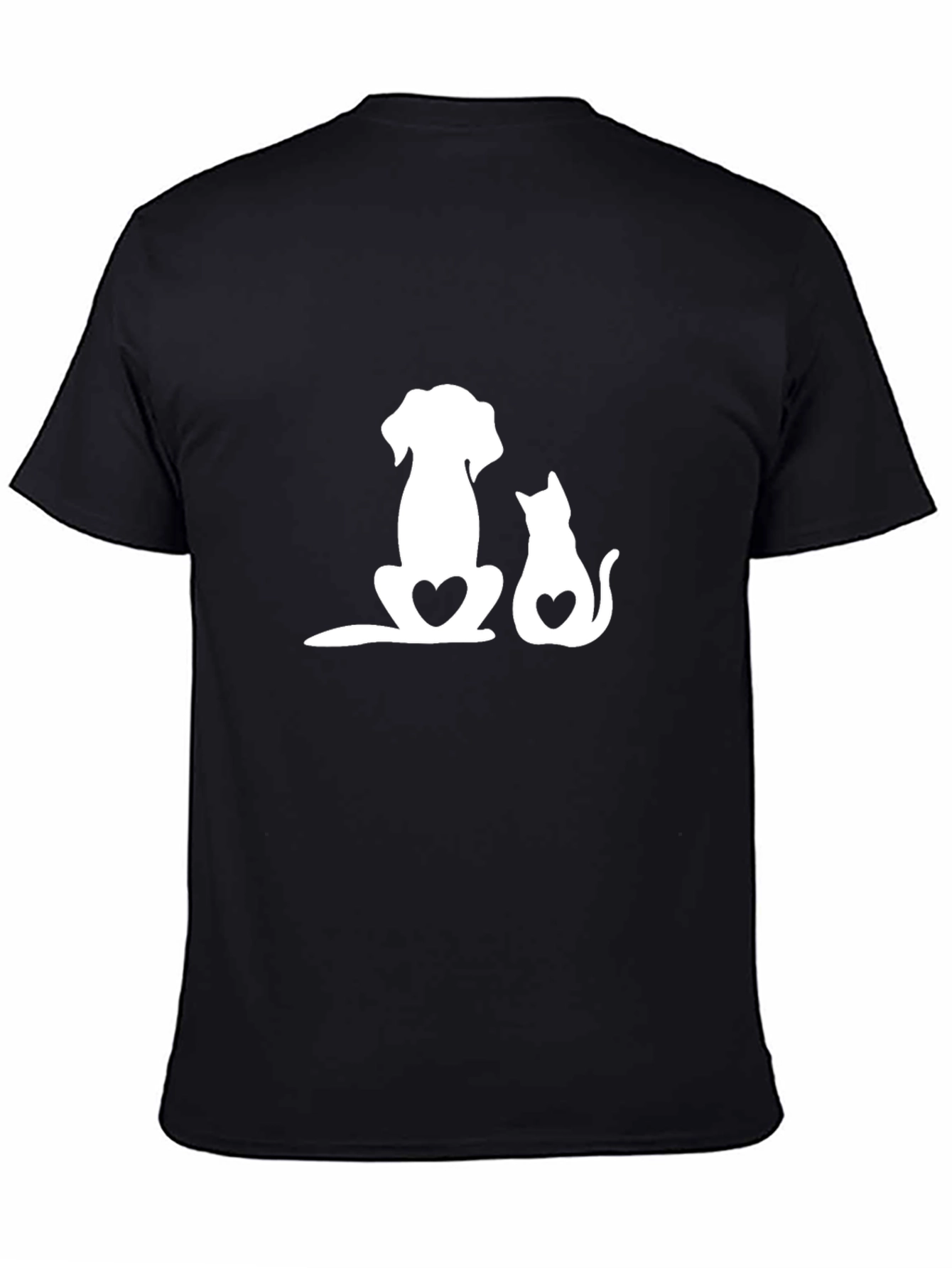 Dog & Cat Lover Heart Tee - Unisex Soft Cotton Blend