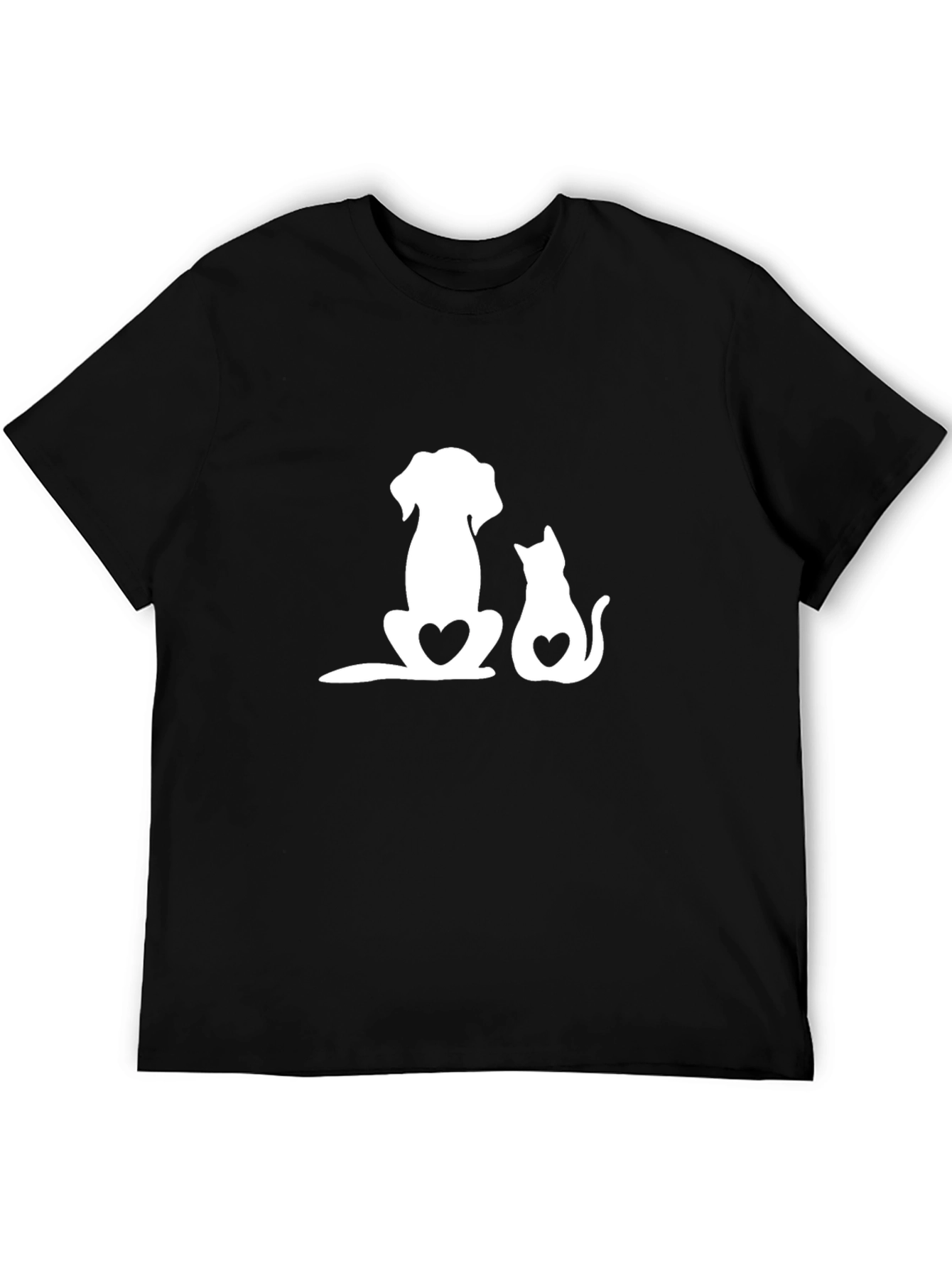 Dog & Cat Lover Heart Tee - Unisex Soft Cotton Blend