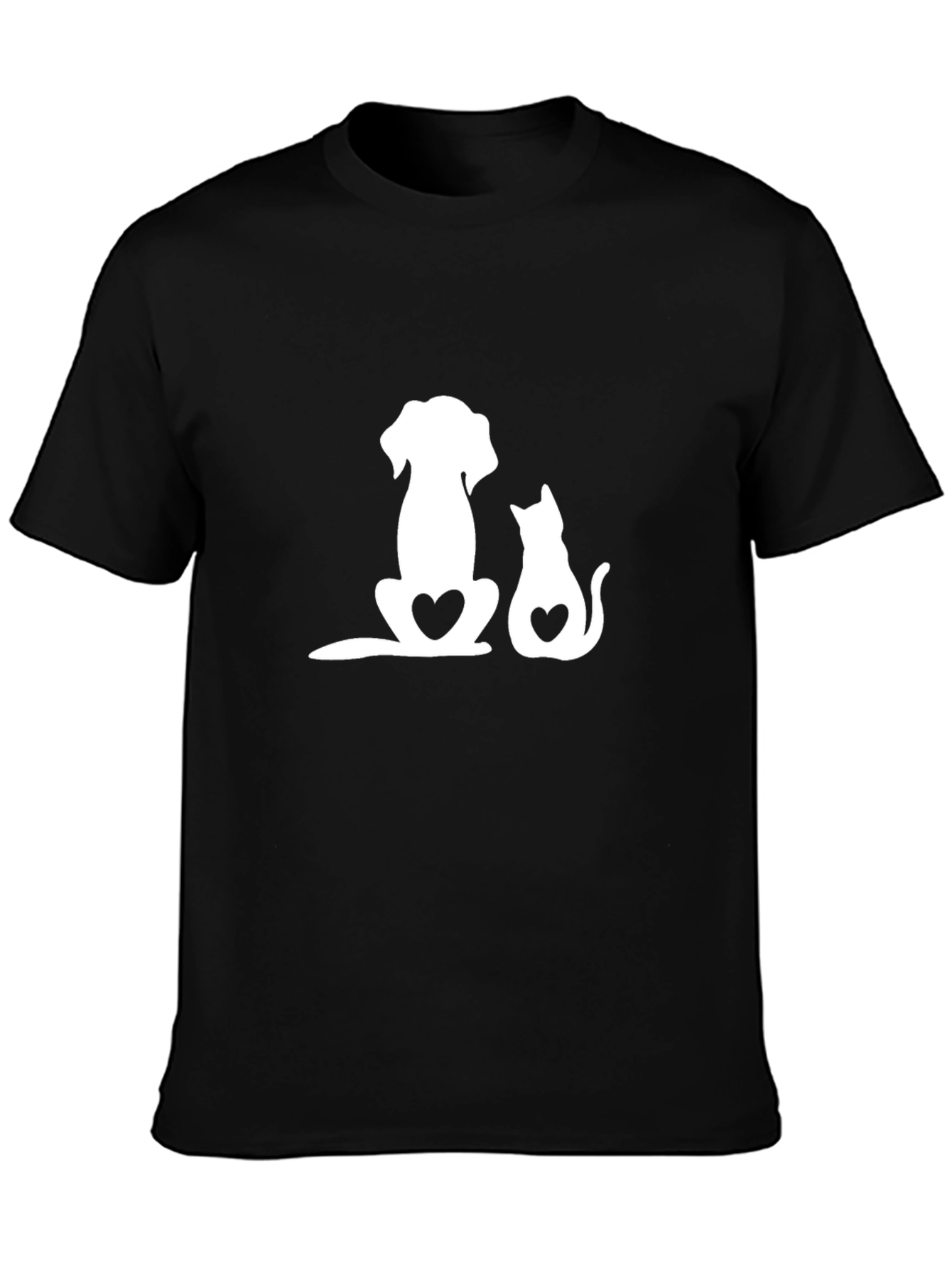 Dog & Cat Lover Heart Tee - Unisex Soft Cotton Blend