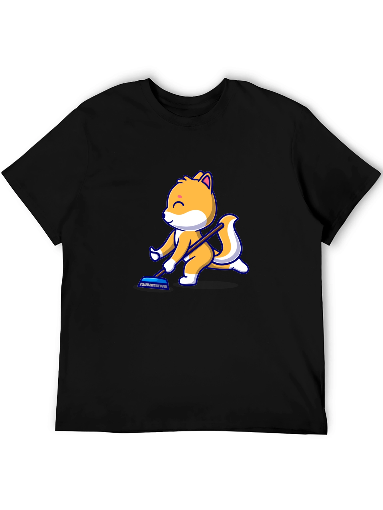 Cartoon Squirrel T-Shirt - Black