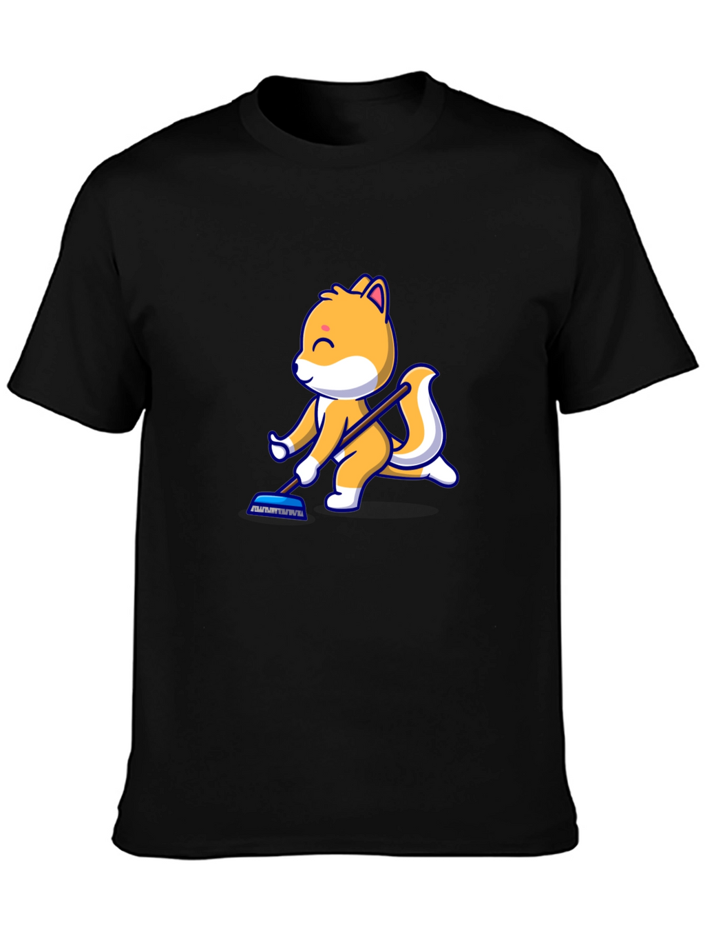 Cartoon Squirrel T-Shirt - Black