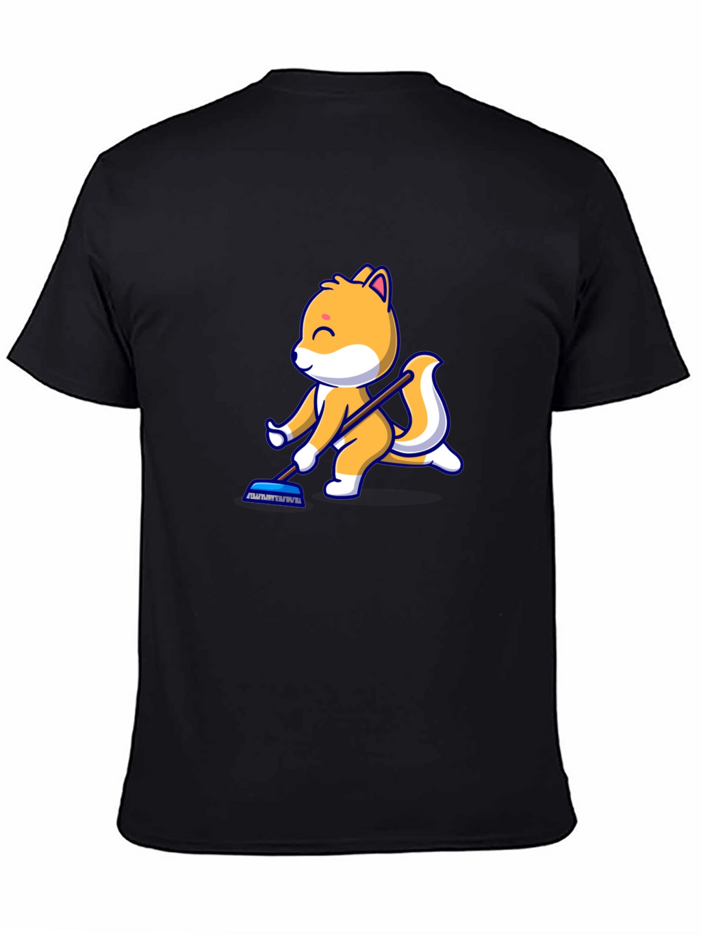 Cartoon Squirrel T-Shirt - Black