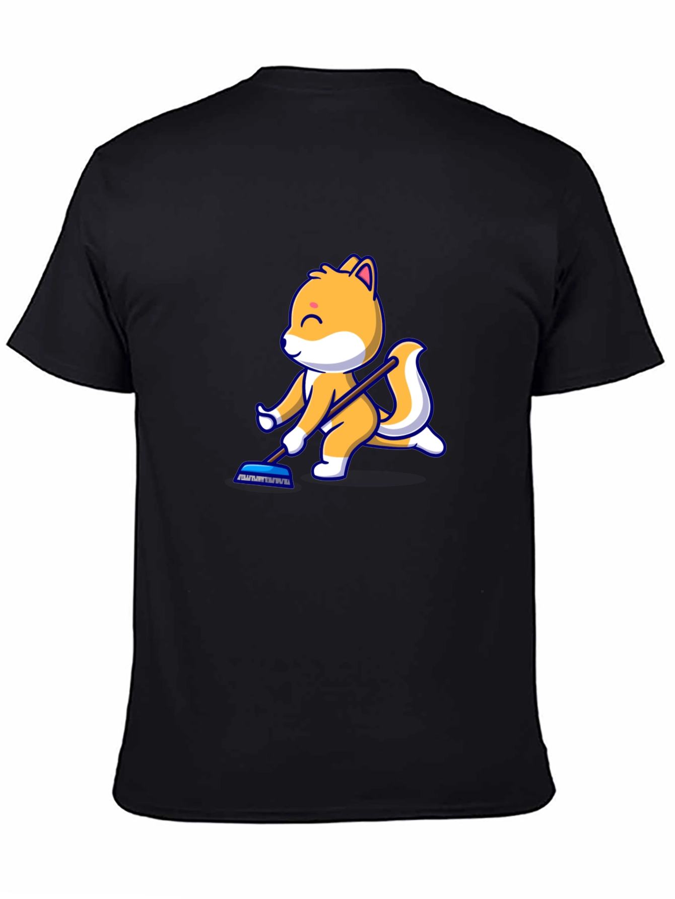 Cartoon Squirrel T-Shirt - Black