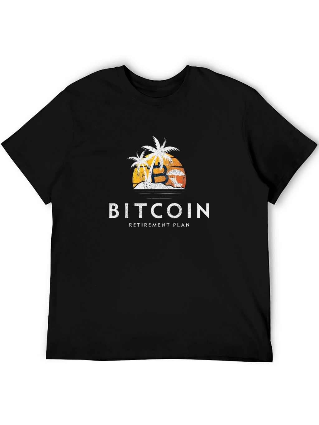 Bitcoin Retirement Plan Graphic Tee - Black