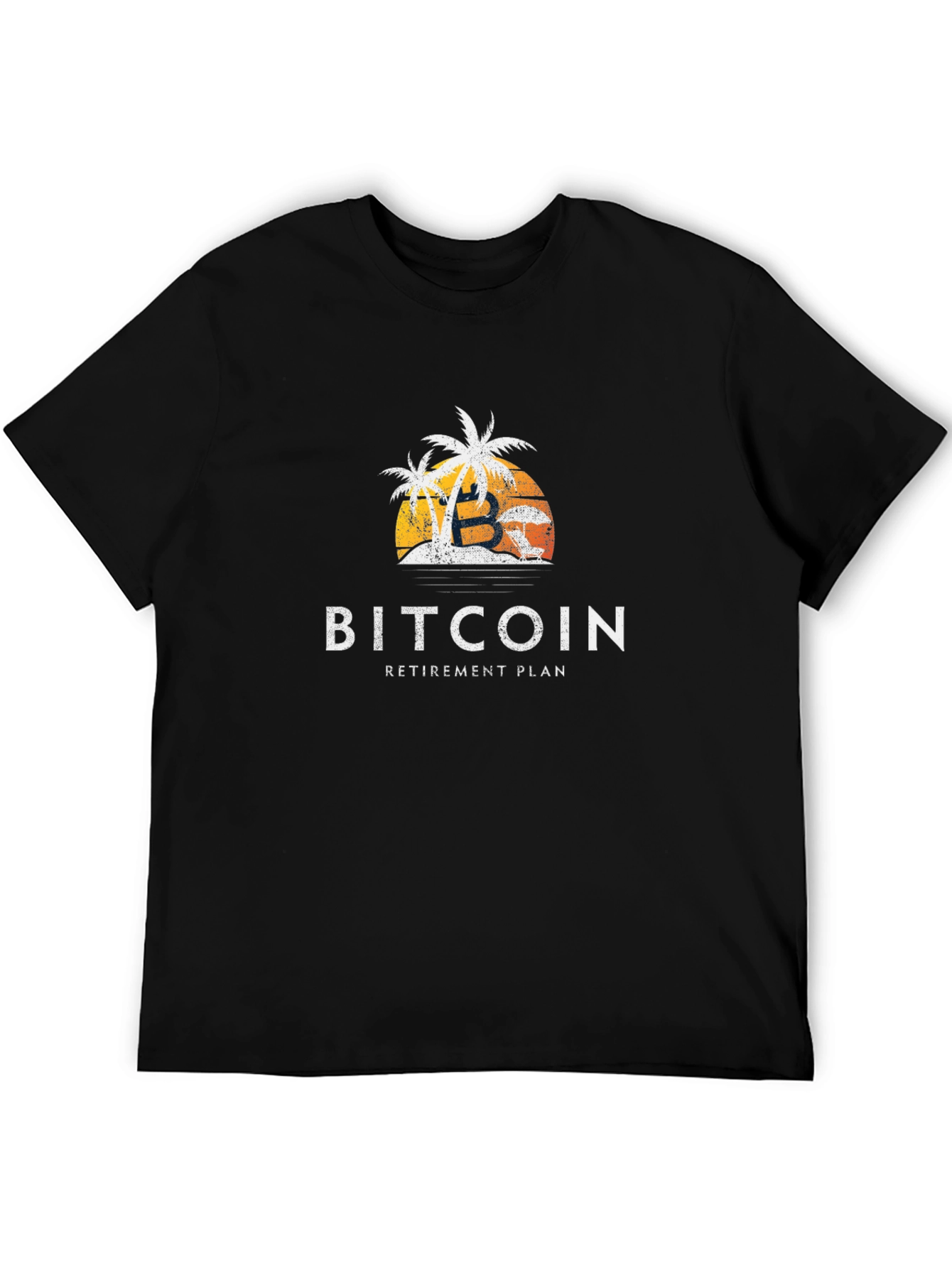Bitcoin Retirement Plan Graphic Tee - Black