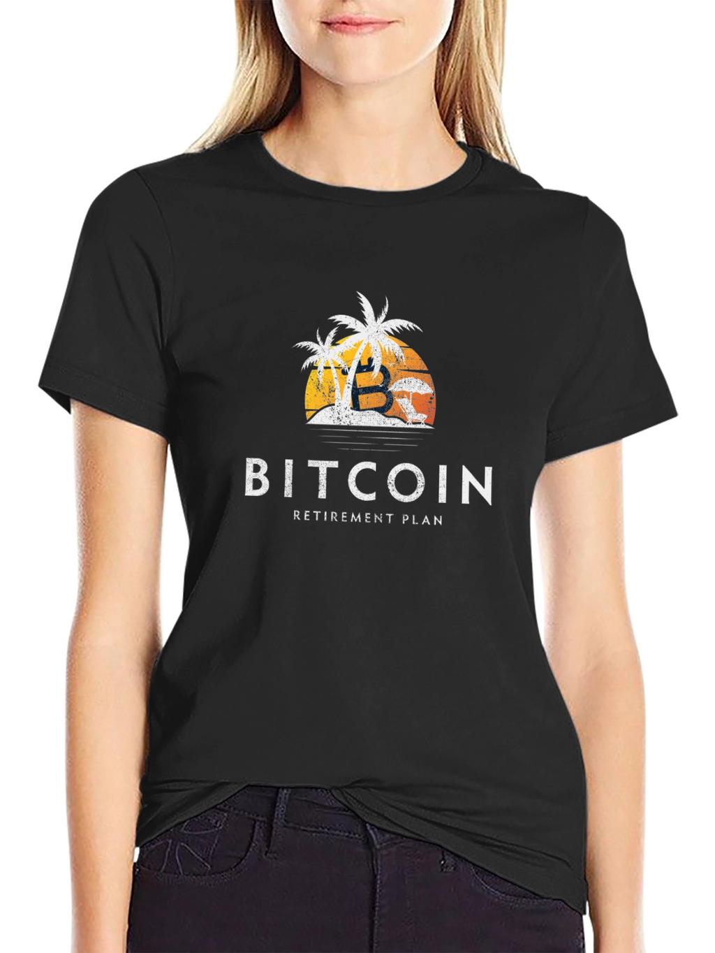 Bitcoin Retirement Plan Graphic Tee - Black